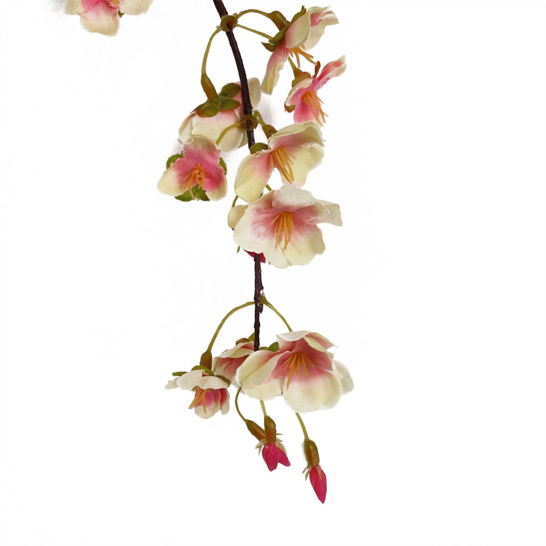 Natural Pink Trailing Cherry Blossom Stem