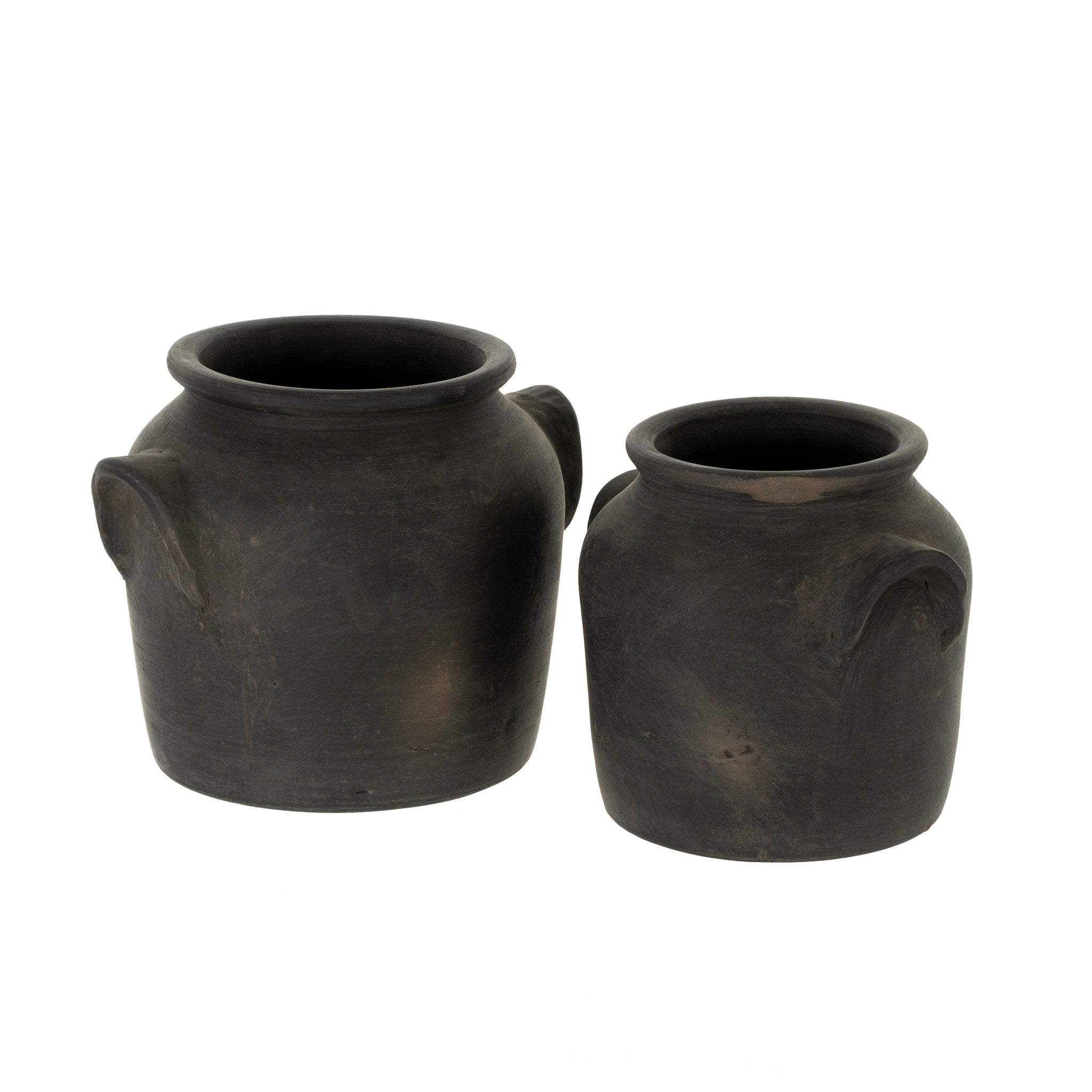 Milos Burnt Terracotta Urn | Large