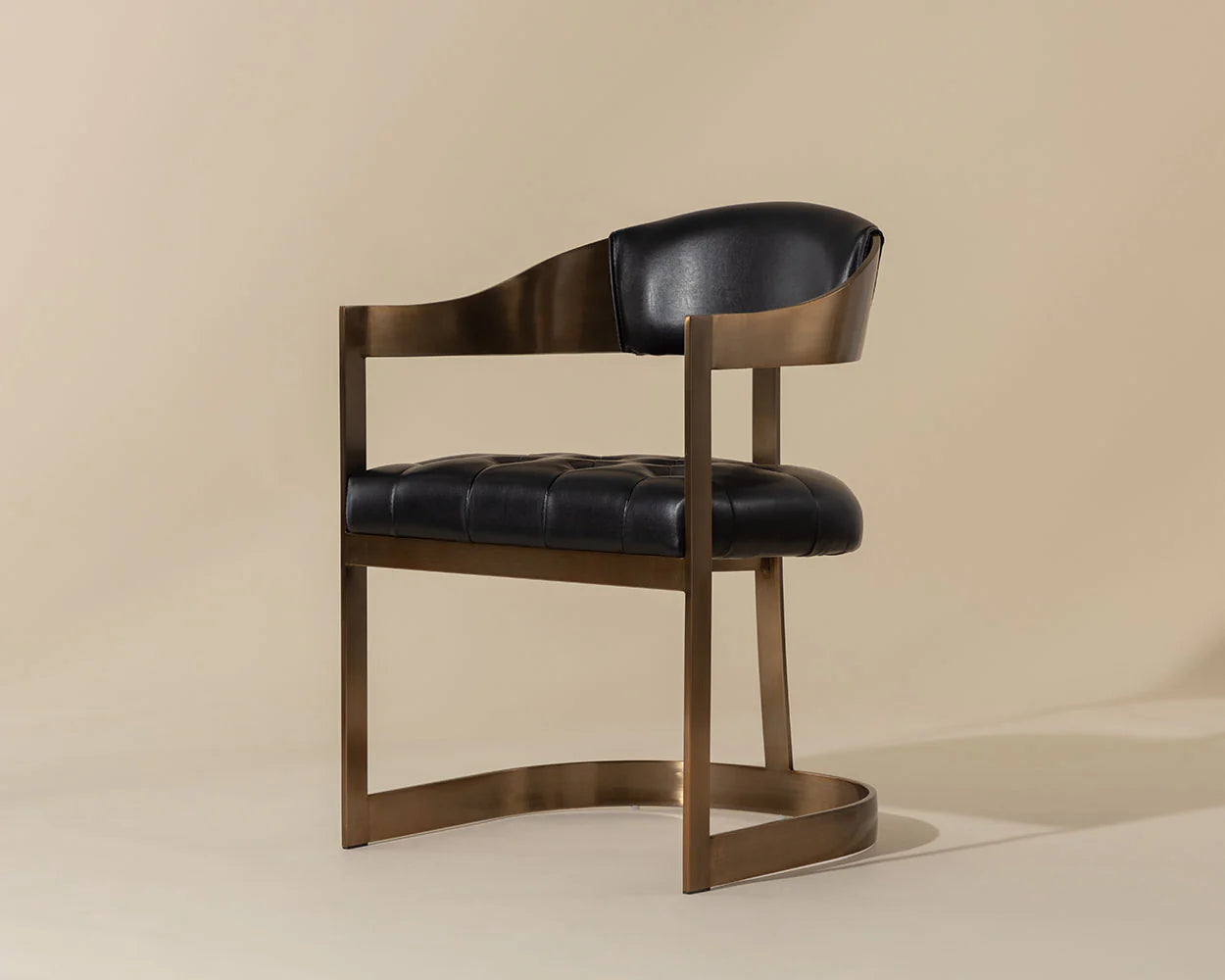 Beaumont Dining Armchair | Antique Brass Floor Sample