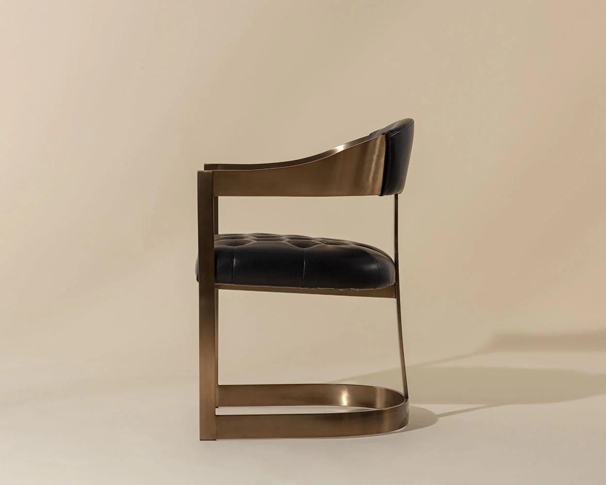 Beaumont Dining Armchair | Antique Brass Floor Sample