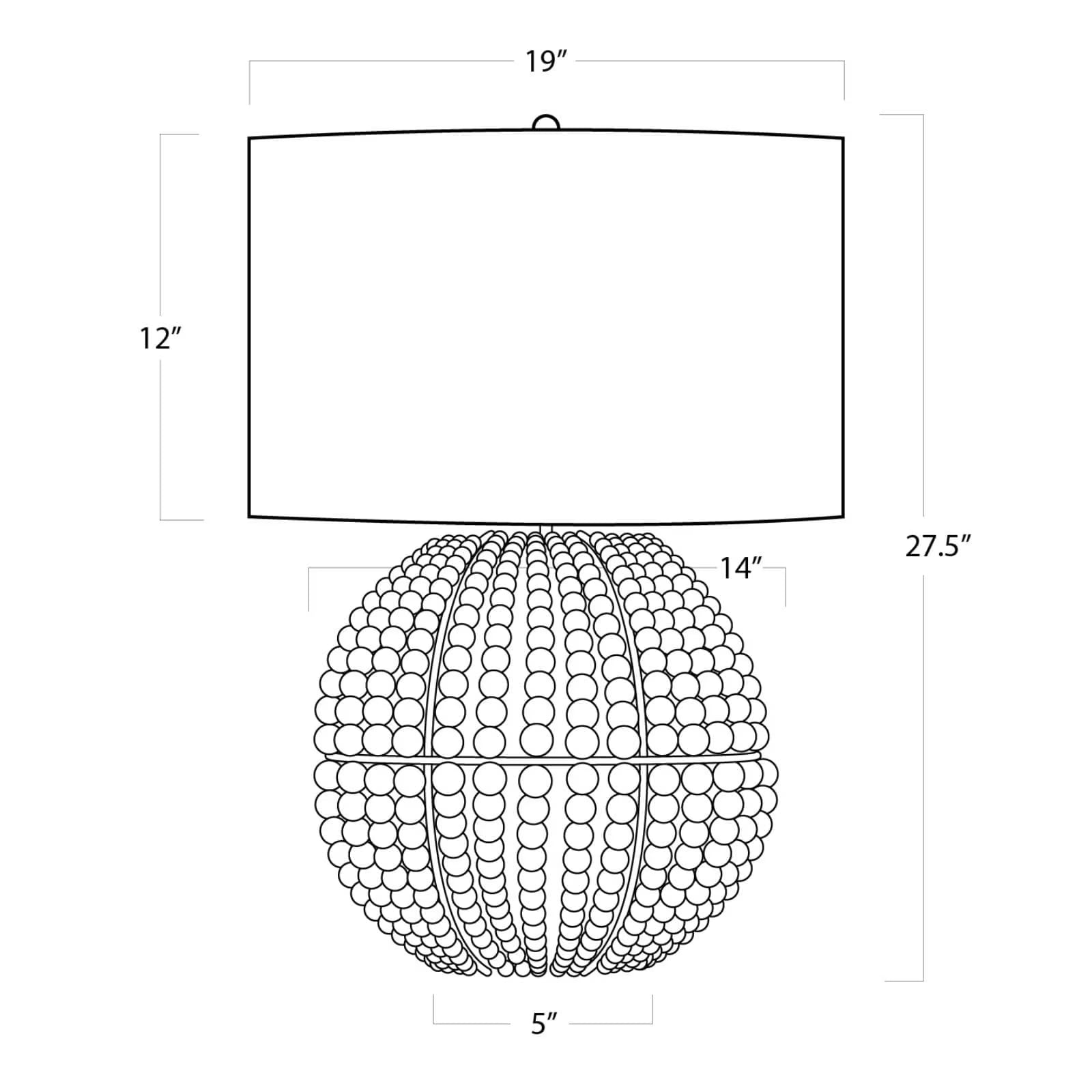 Tropez Table Lamp | Floor Sample