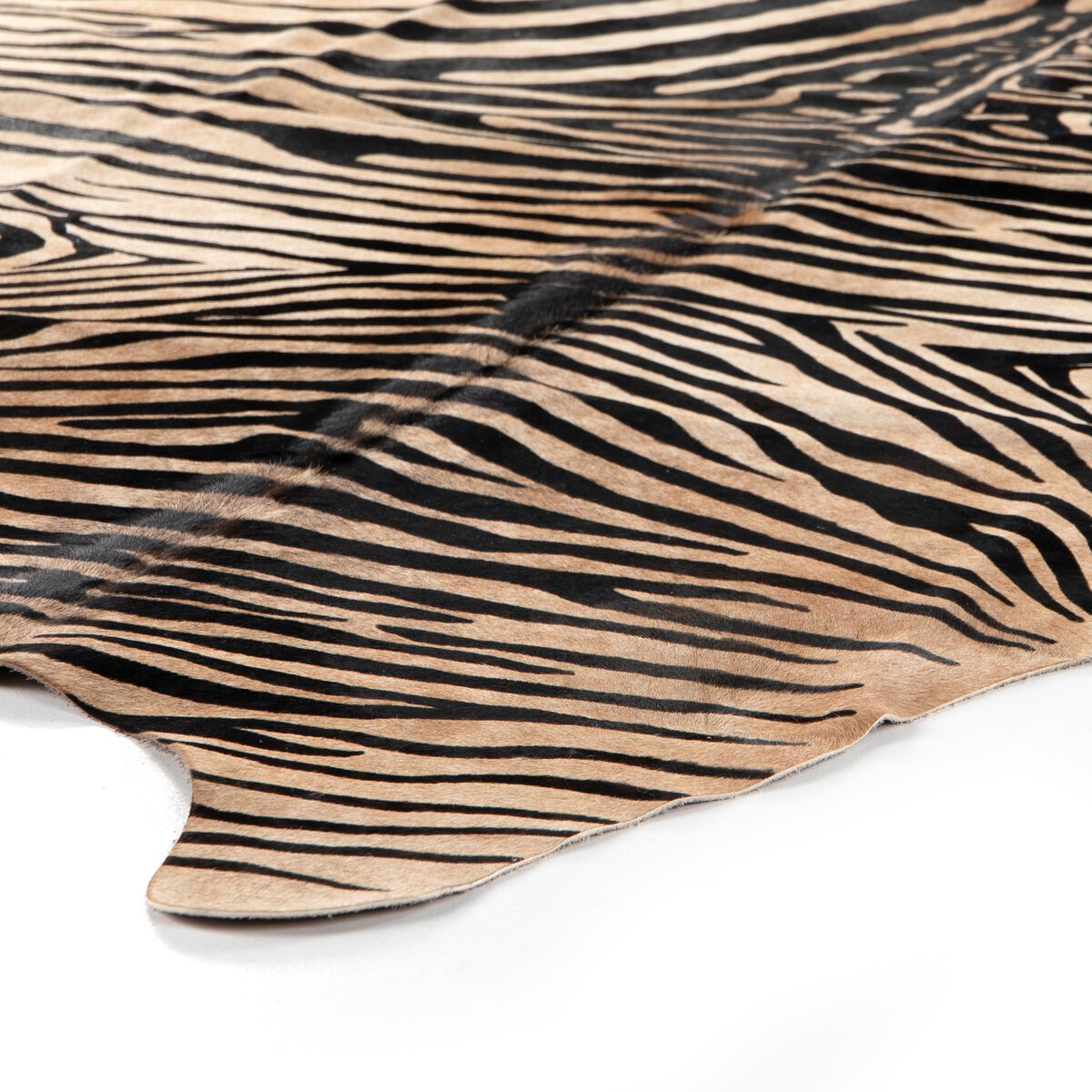 Zebra Printed Hide Rug | Floor Sample
