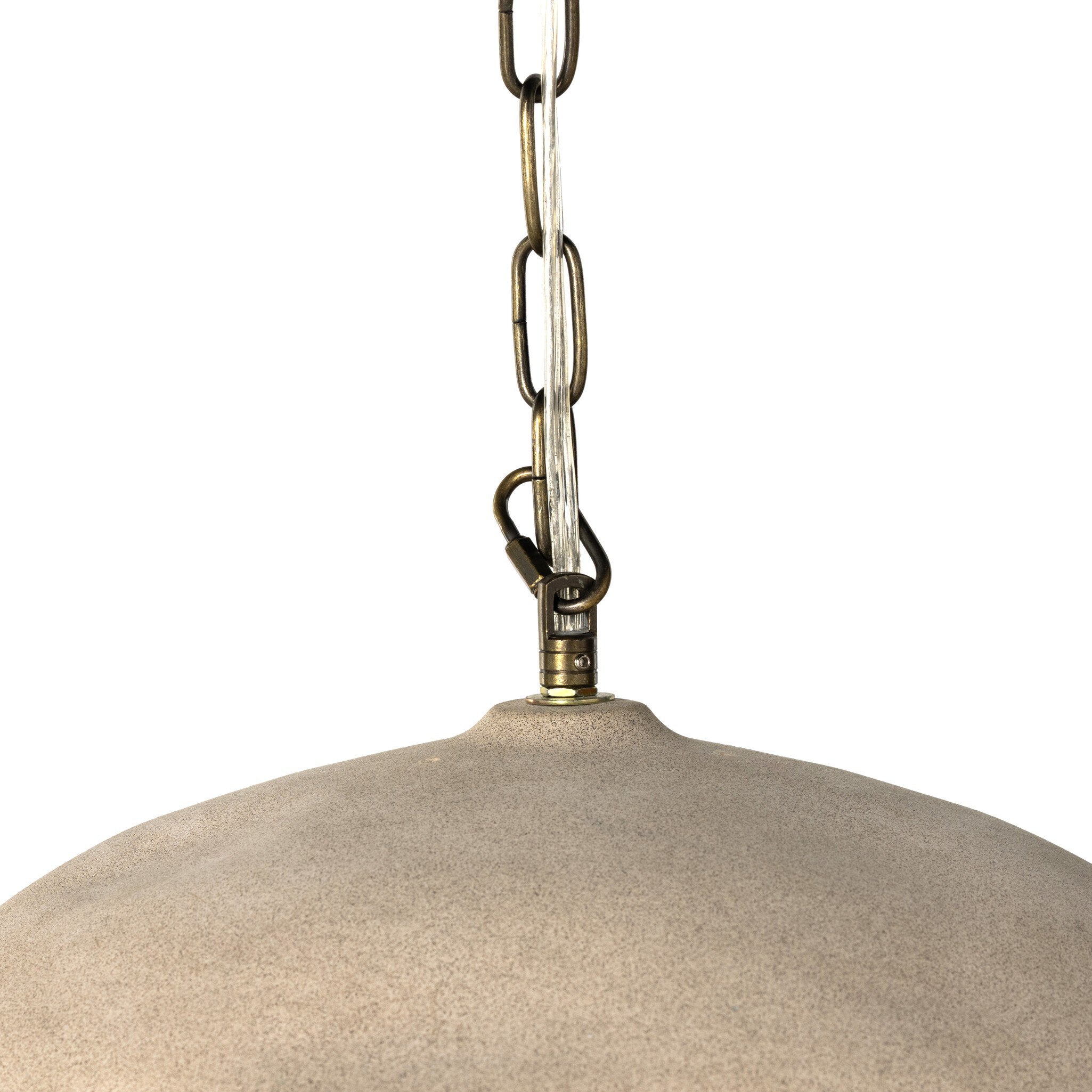 Organic Ceramic Pendant Light | Light Sand Porcelain