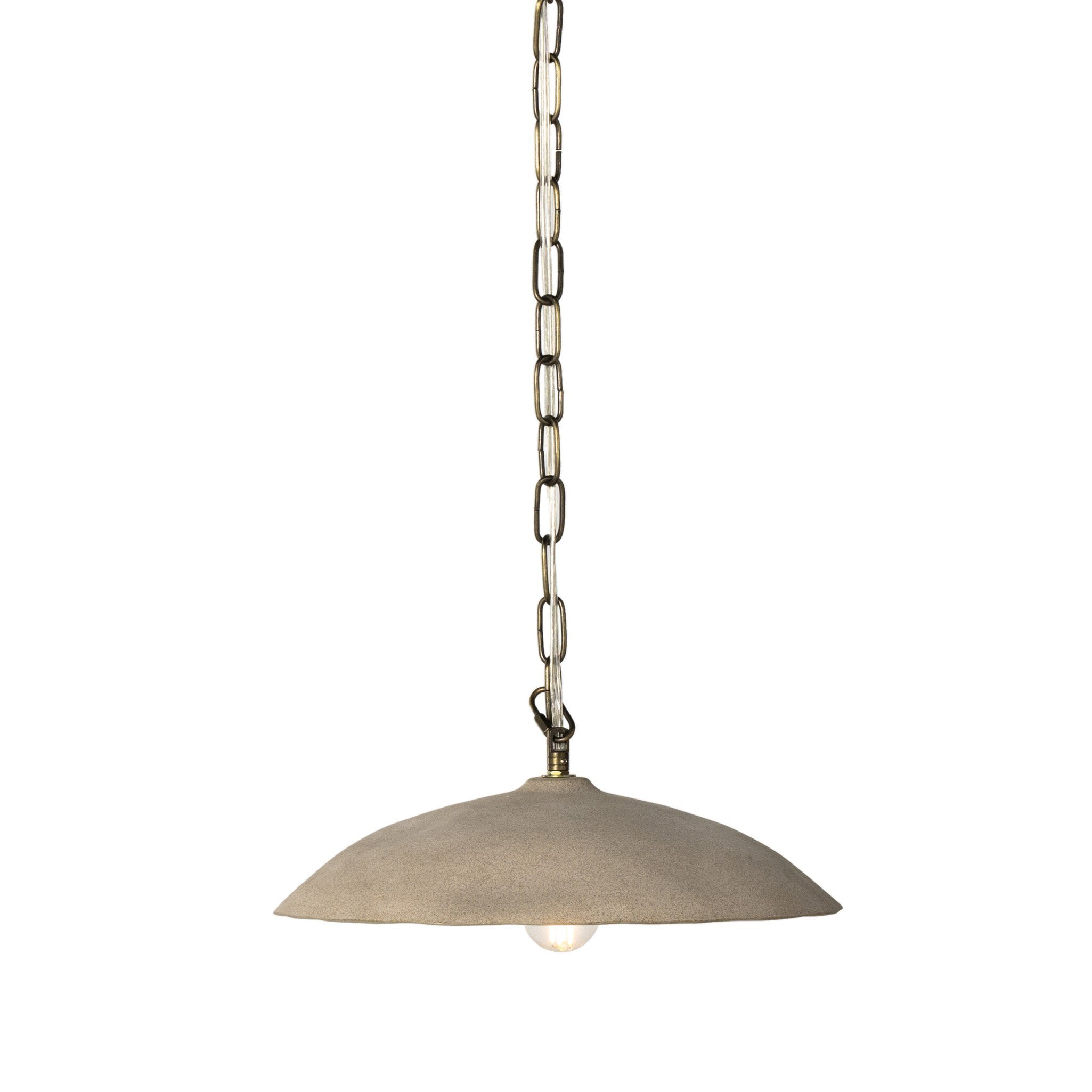 Organic Ceramic Pendant Light | Light Sand Porcelain