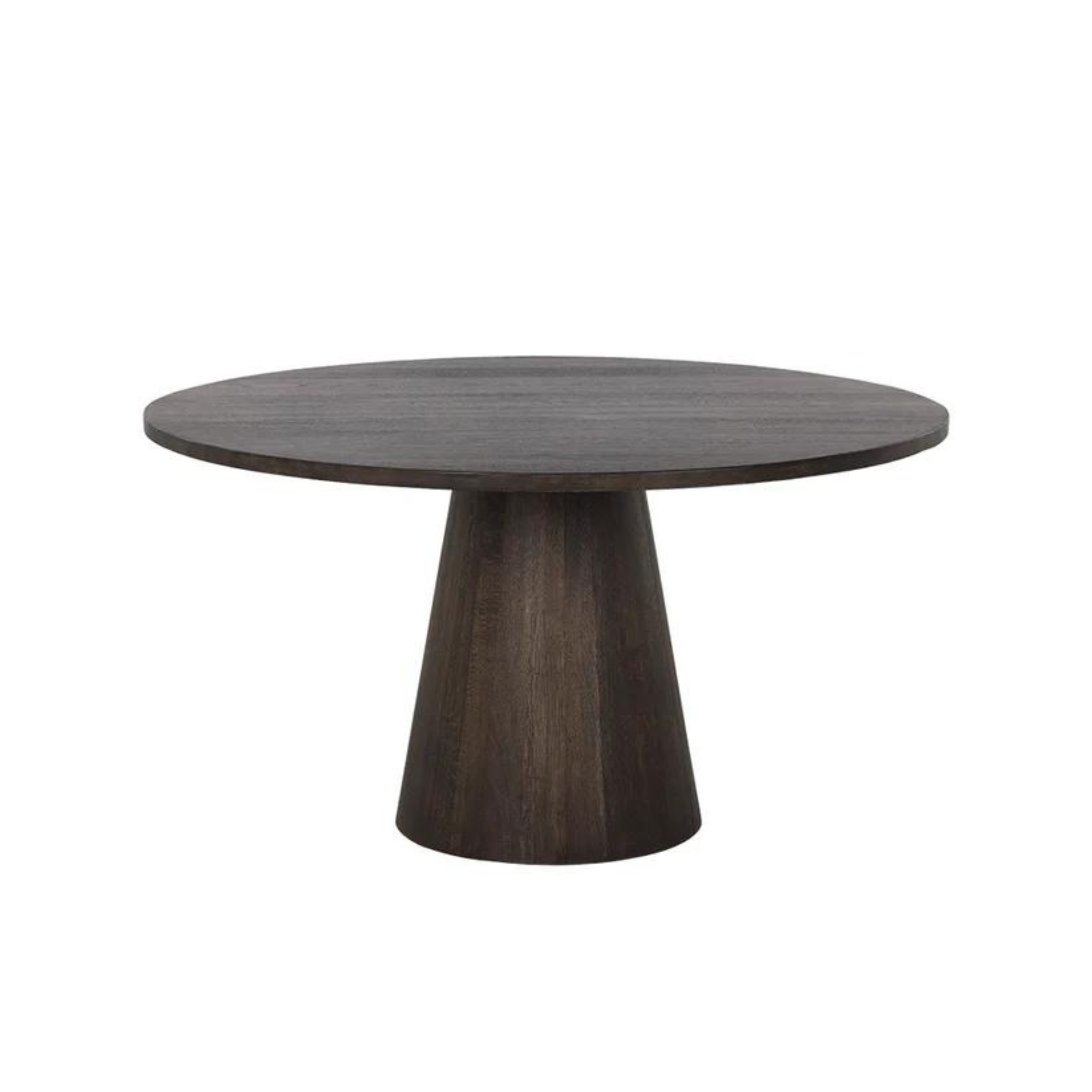 Elina Dining Table | 54" Round Dark Oak Floor Sample