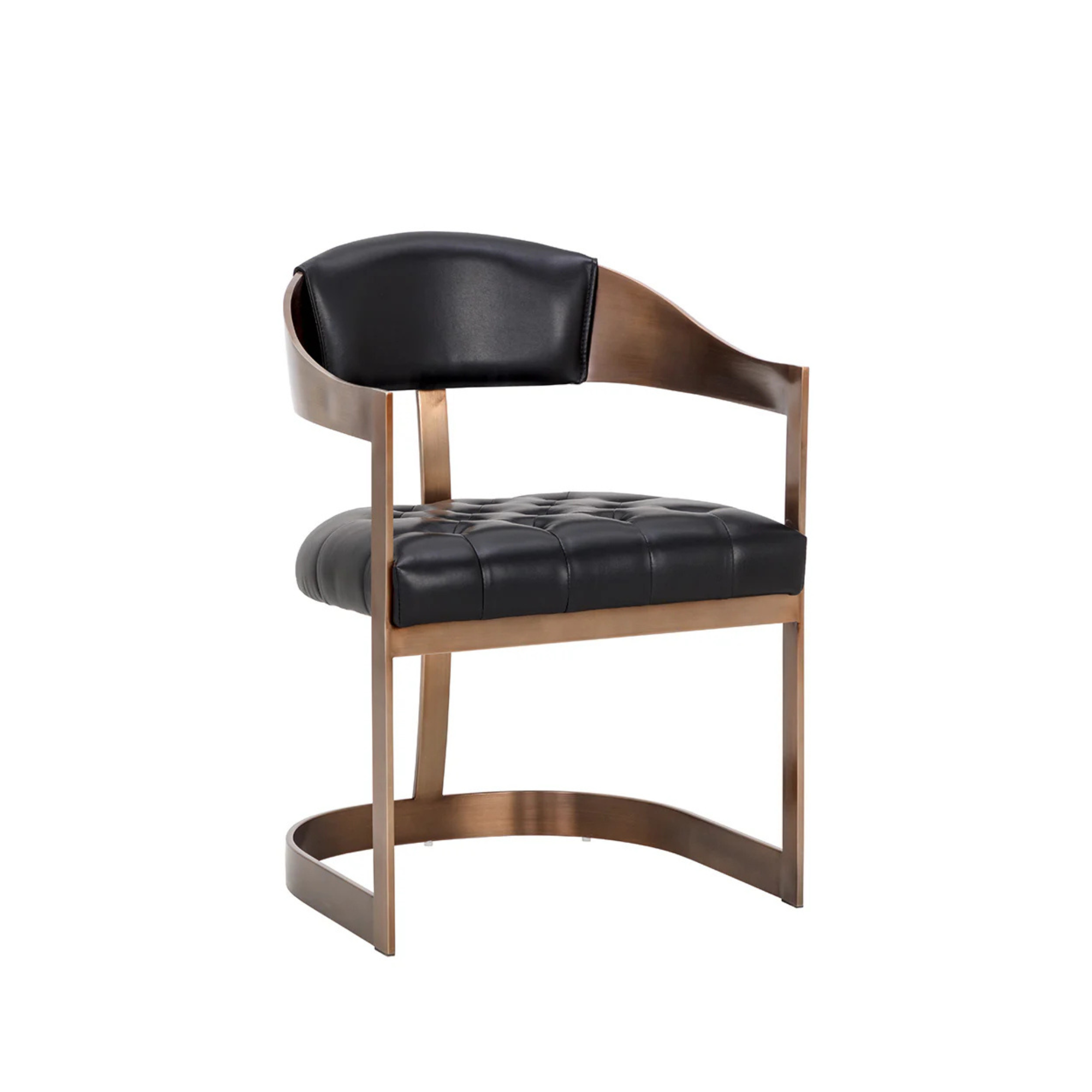 Beaumont Dining Armchair | Antique Brass Floor Sample