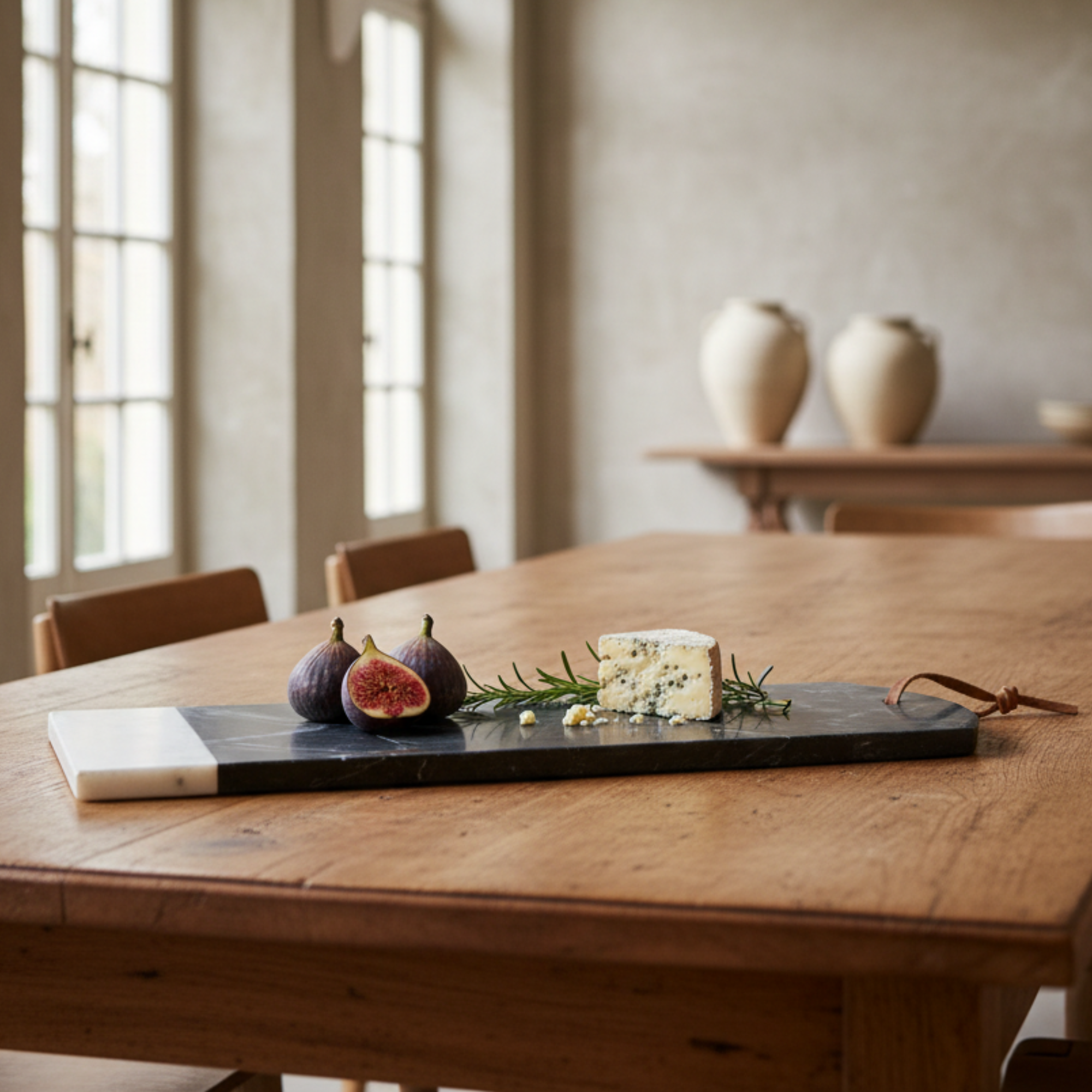 Milo Black Marble Serving Board