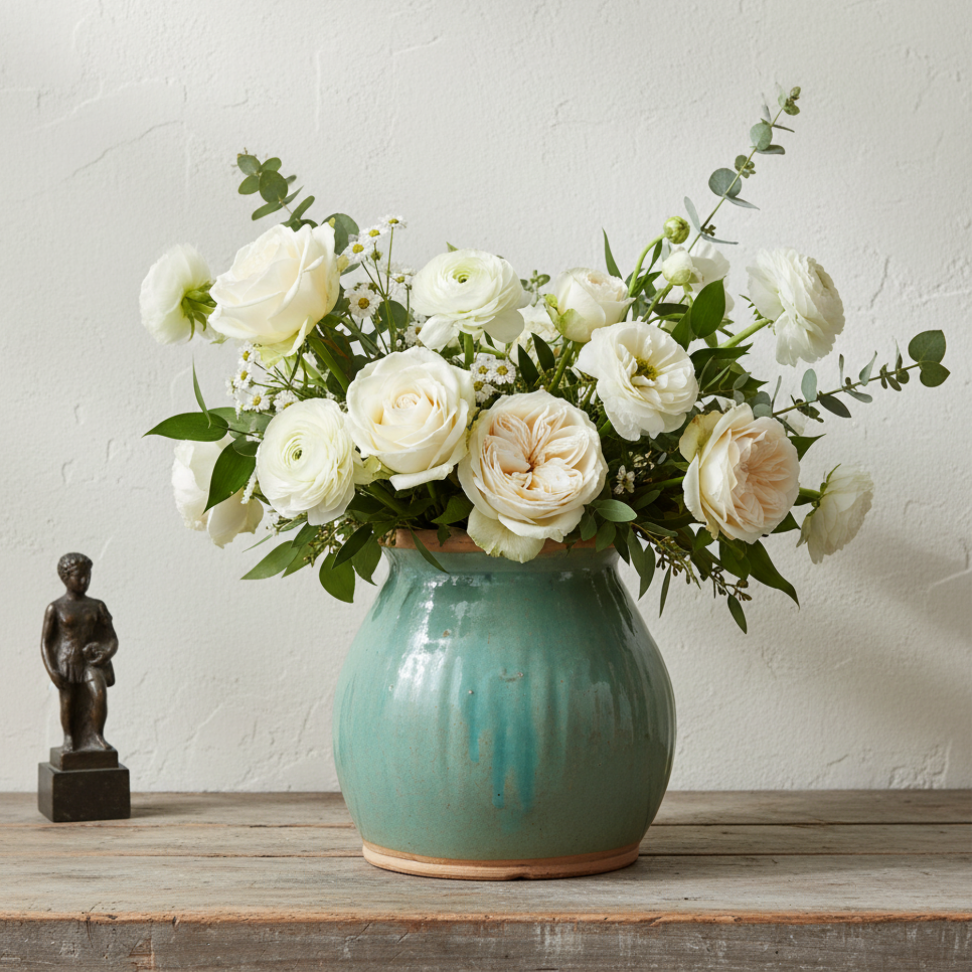 Vintage Celadon Pantry Jar