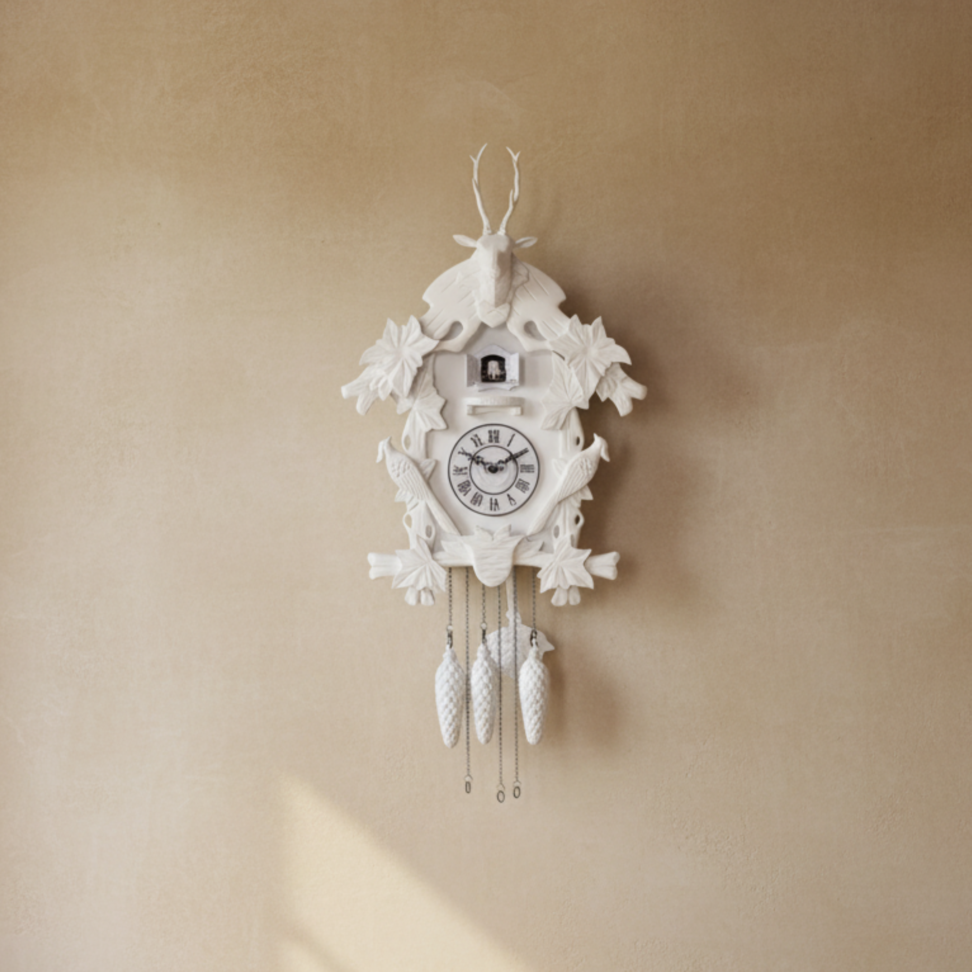 Village Cuckoo Clock | White