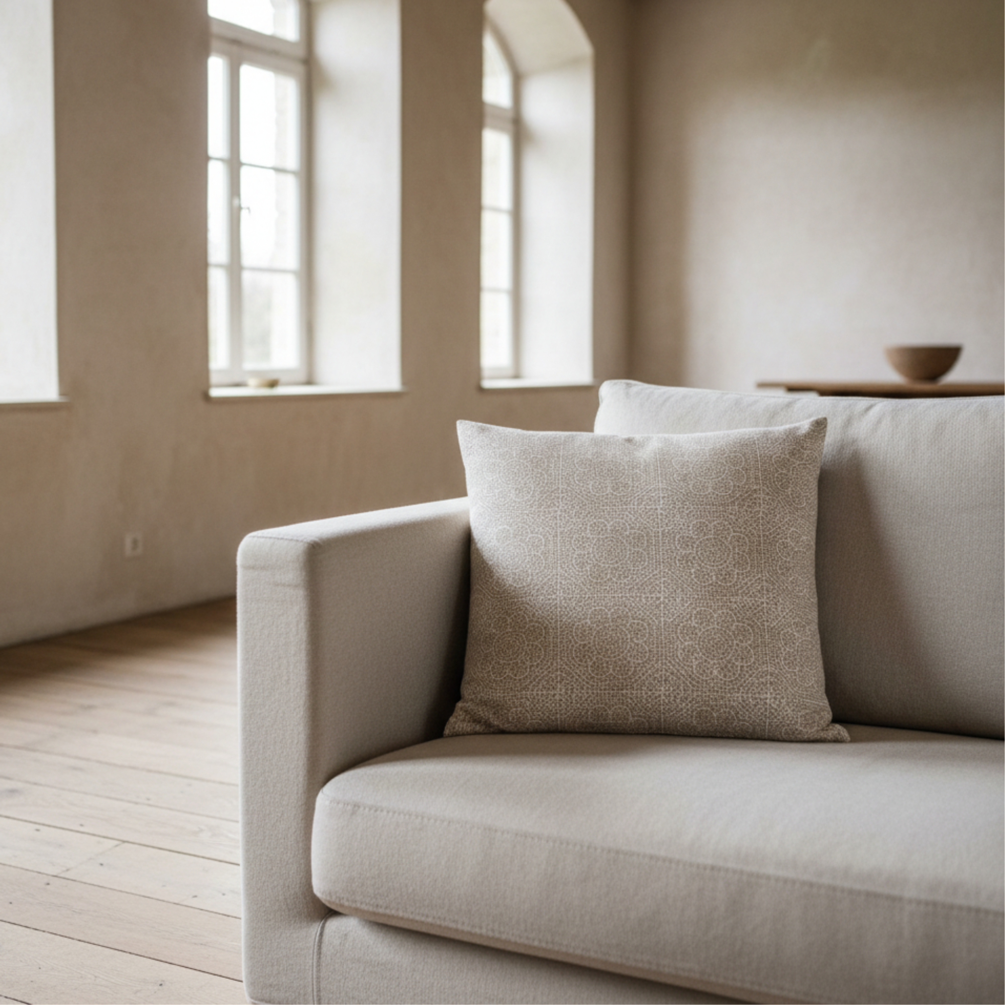 Wisteria White Pillow