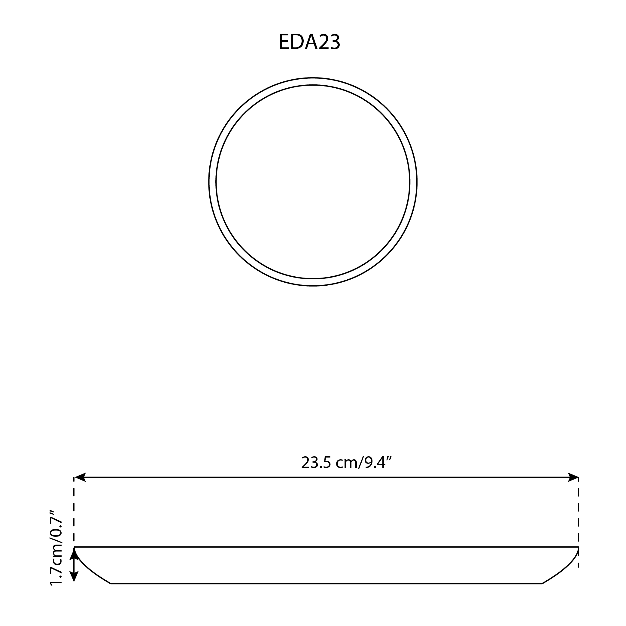 Edan Flat Salad/Dinner Plate | Matte Terracotta / Shiny Terracotta