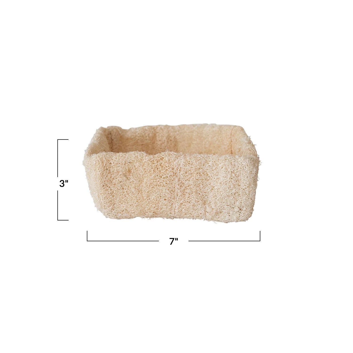 Natural Loofah Soap Dish | Large