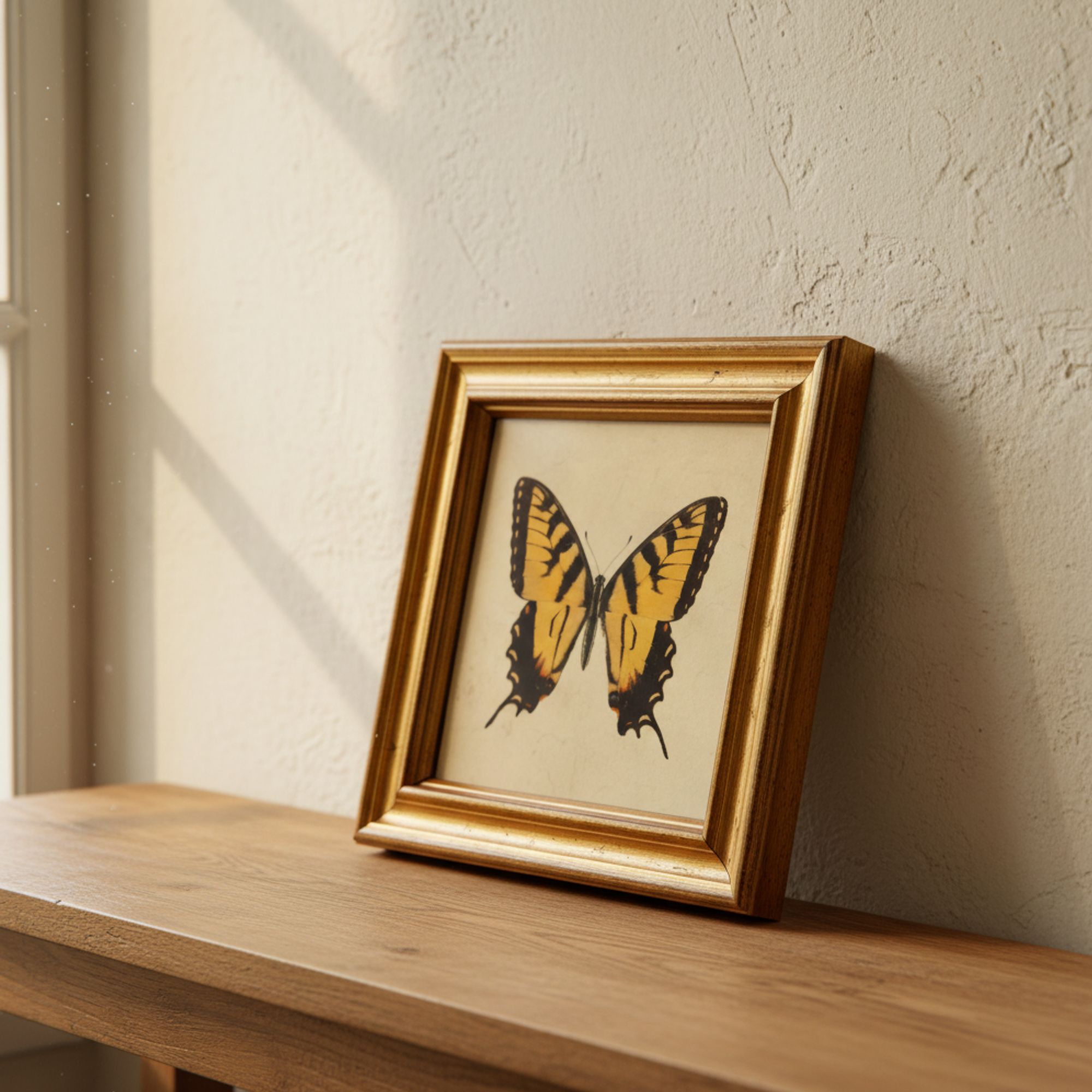 Tiger Swallowtail Butterfly Vintage Style Illustration Print