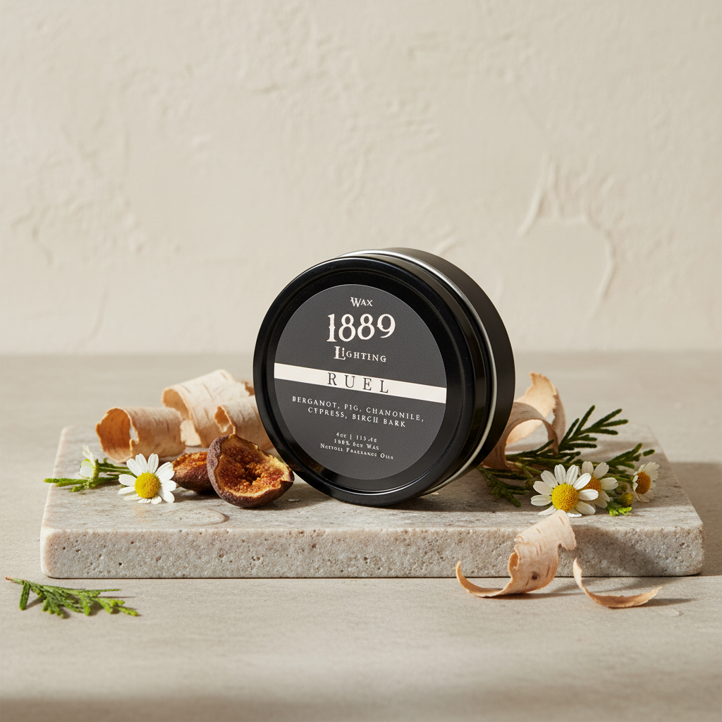 Ruel Candle - Sales-Optimized Lifestyle Image