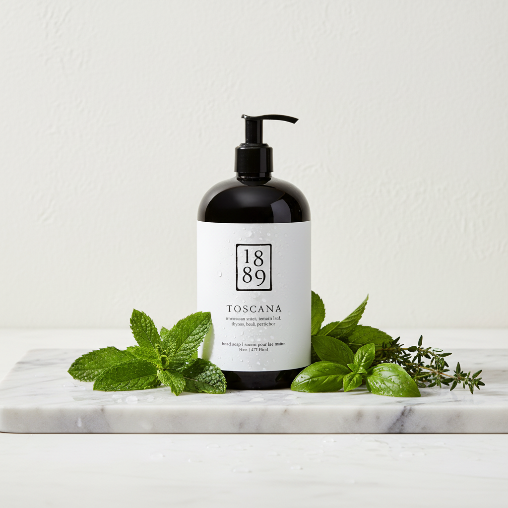 Toscana Hand Soap - Sales-Optimized Lifestyle Image