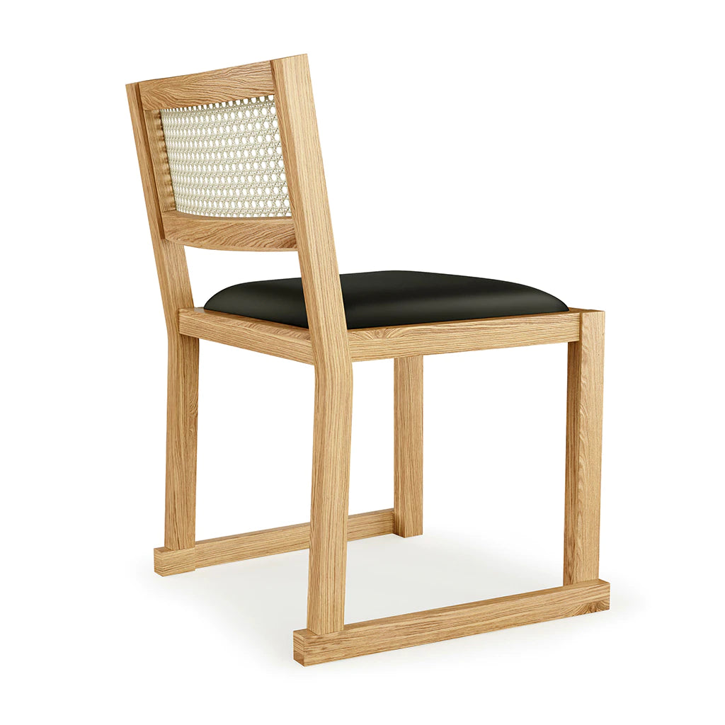 Eglinton Dining Chair White Oak/Vinyl Noir | Floor Sample