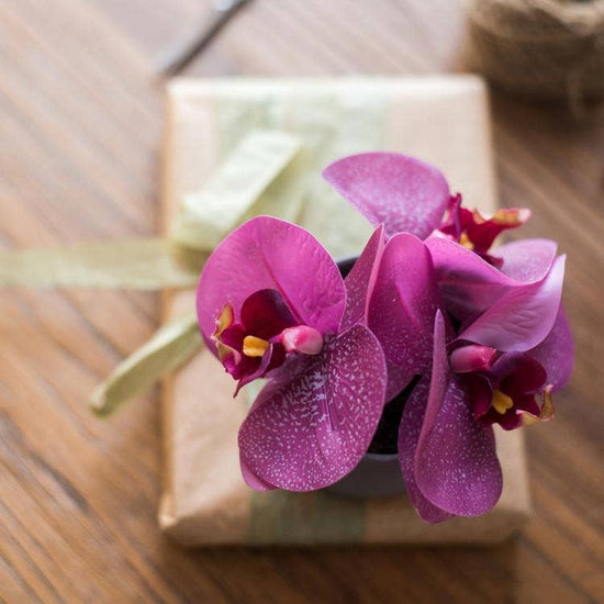 Load image into Gallery viewer, Real Touch Potted Orchid | Purple
