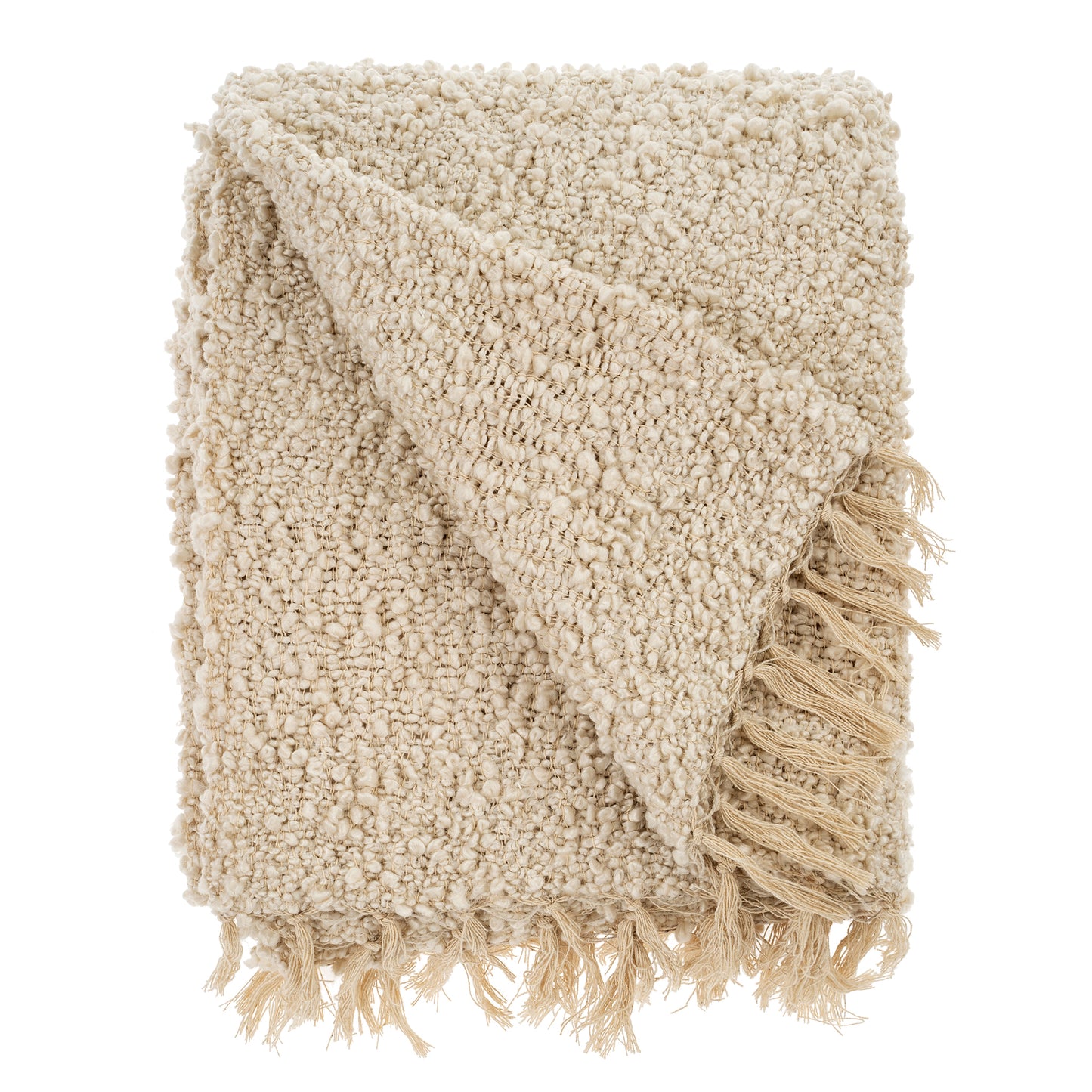 Load image into Gallery viewer, Tahoe Boucle Throw Blanket | Ivory
