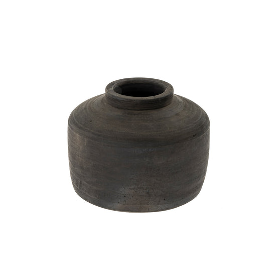 Balkan Black Terracotta Pot II
