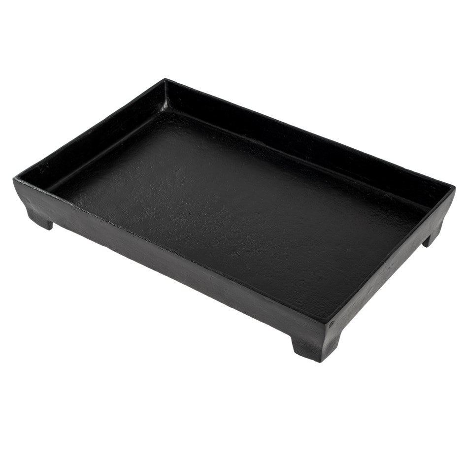 Black Footed Coffee Table Tray | Large