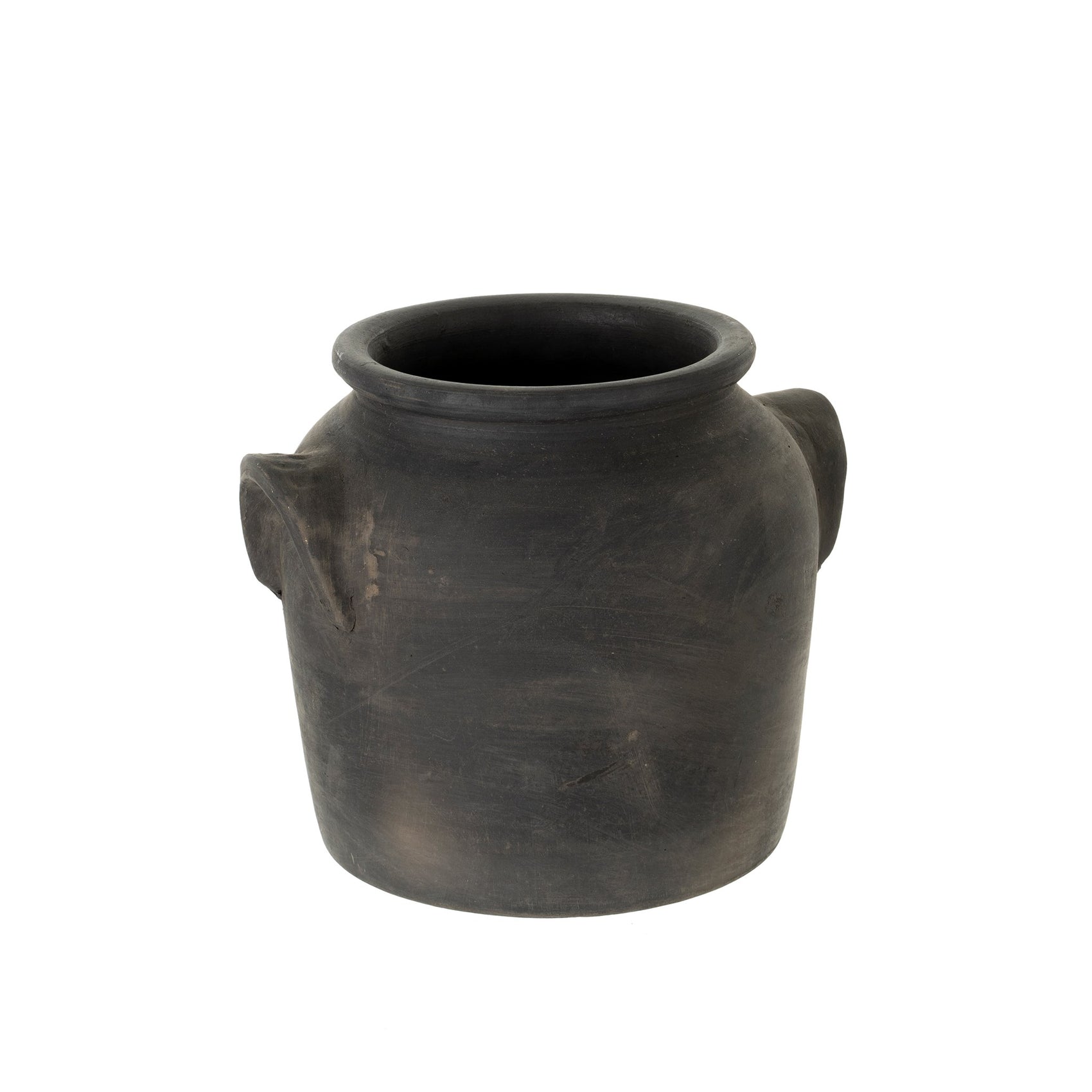 Milos Burnt Terracotta Urn | Large