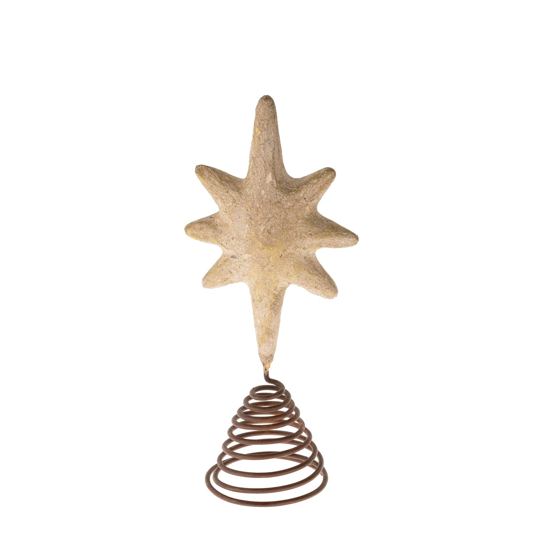 Paper Mache Tree Topper | Small