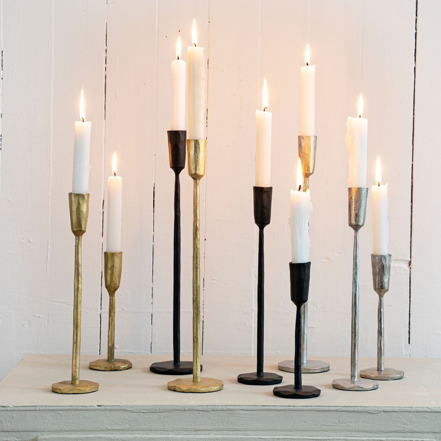 Luna Forged Candlestick | Small