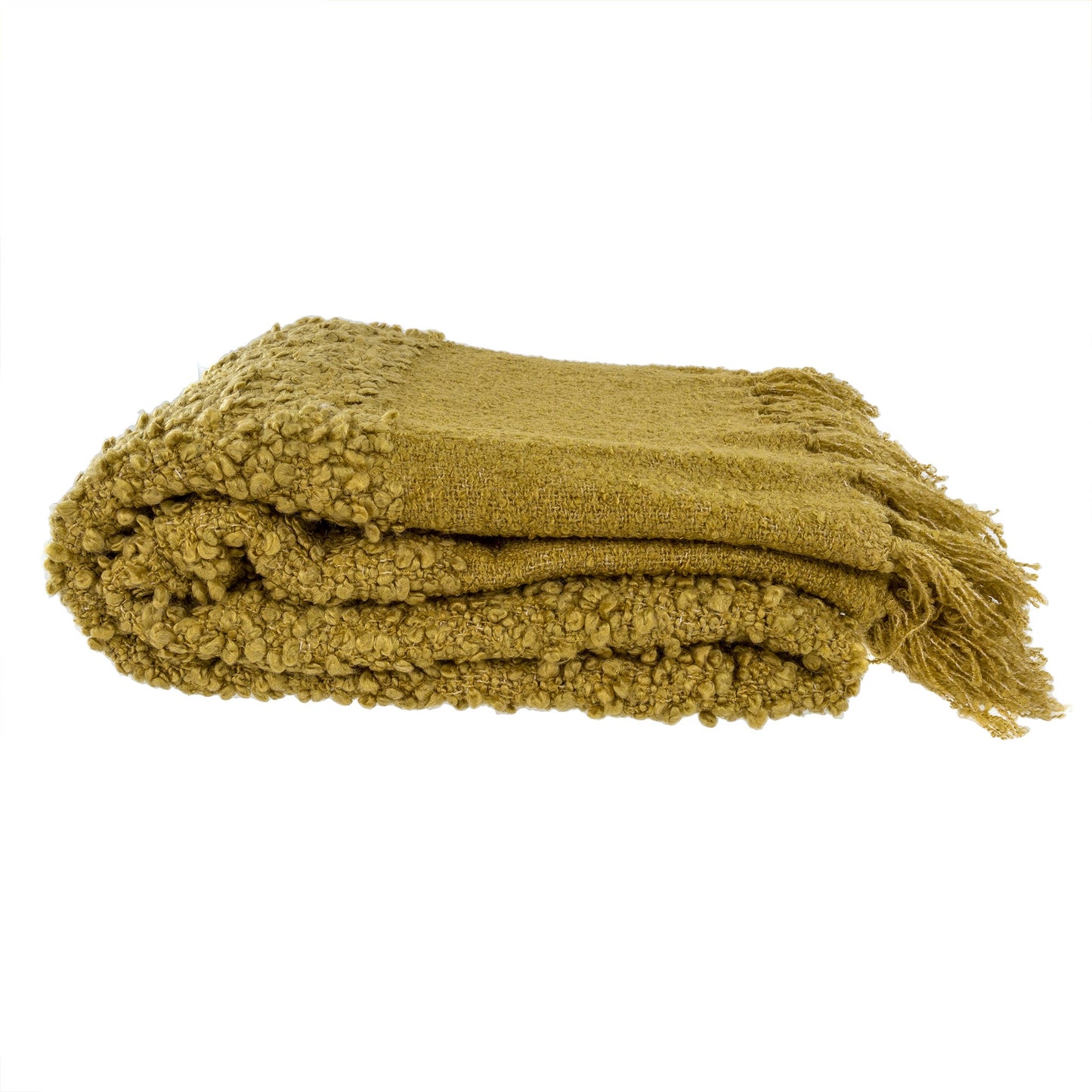 Chalet Boucle Throw | Olive