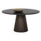 Elina Dining Table | 54" Round Dark Oak