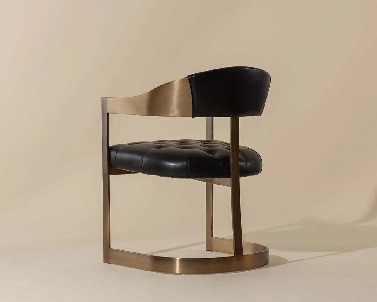 Beaumont Dining Armchair | Antique Brass Floor Sample