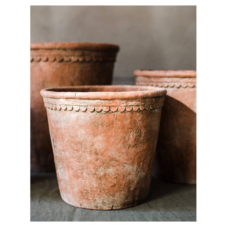 Extra Large Terracotta Red Concrete Planter Pot