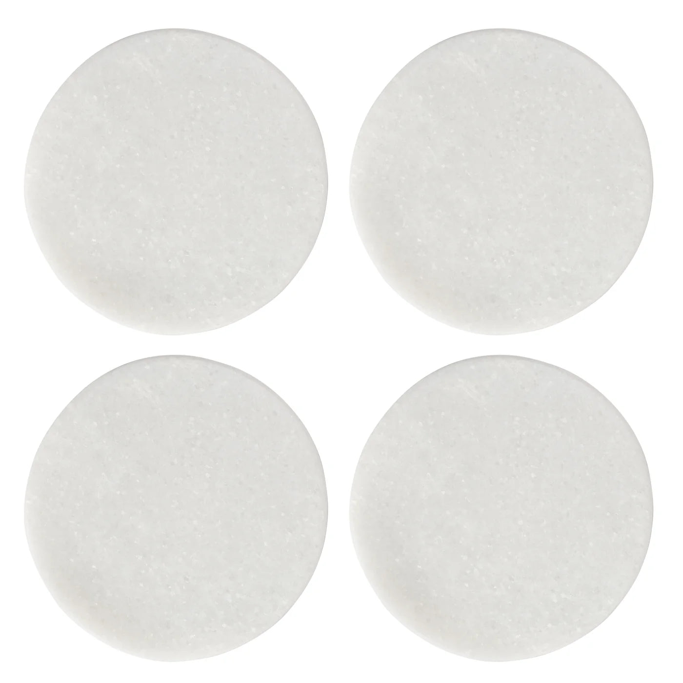 Marble 4 Piece Round Coaster Set