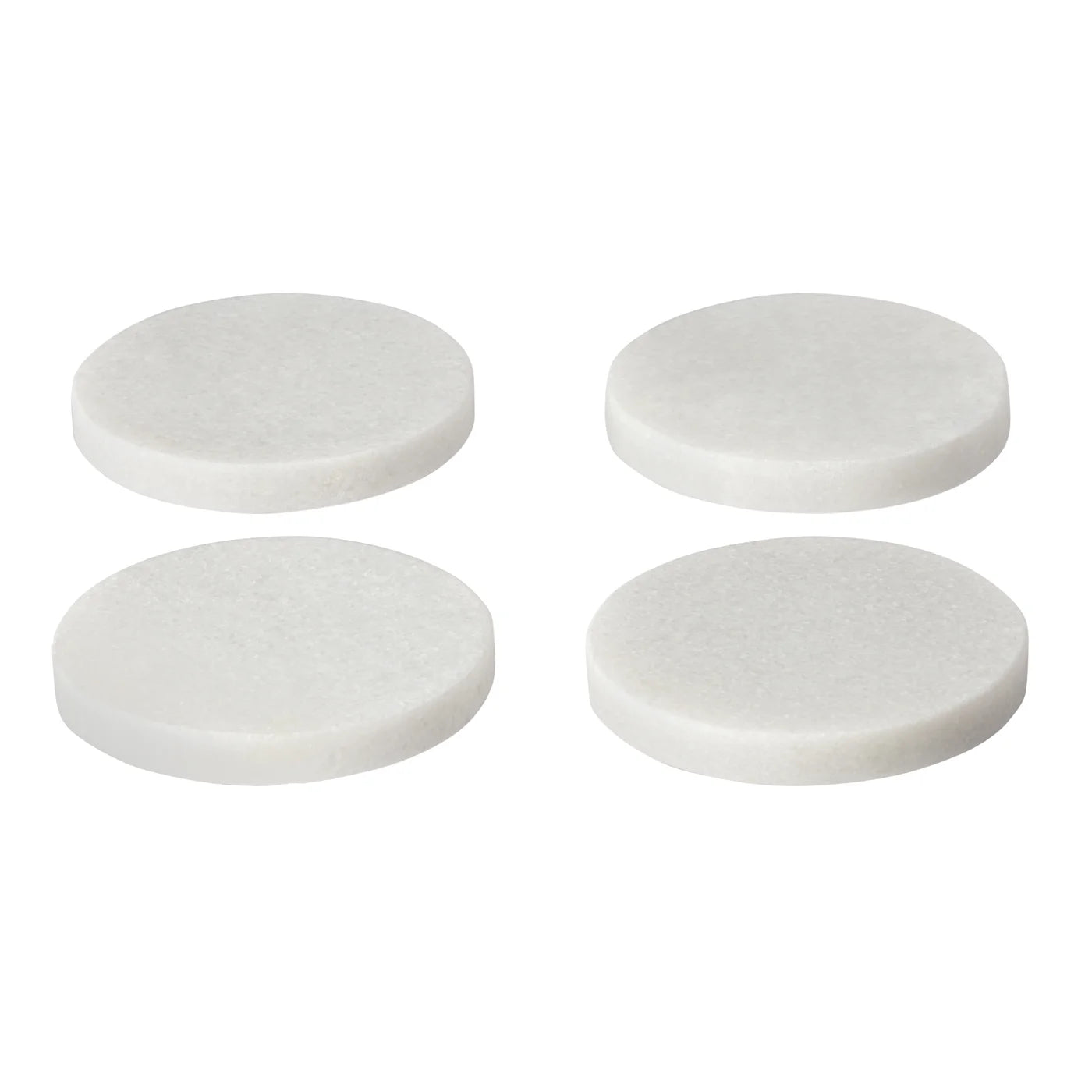 Marble 4 Piece Round Coaster Set