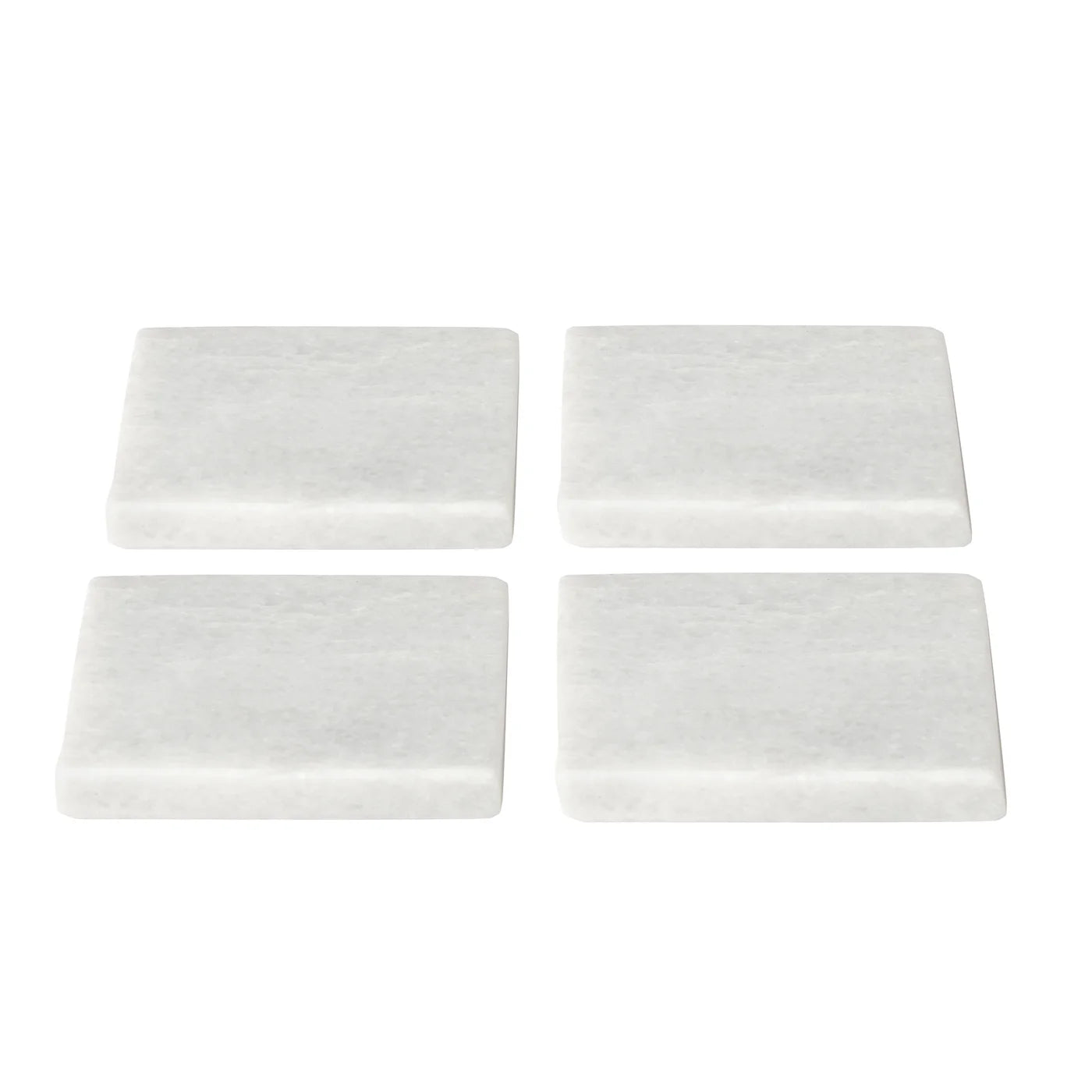 Marble 4 Piece Square Coaster Set