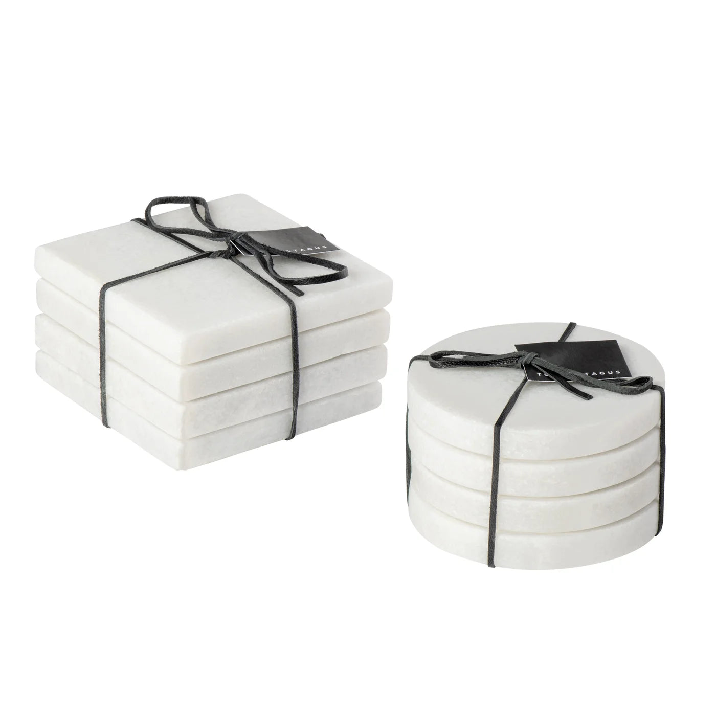 Marble 4 Piece Square Coaster Set