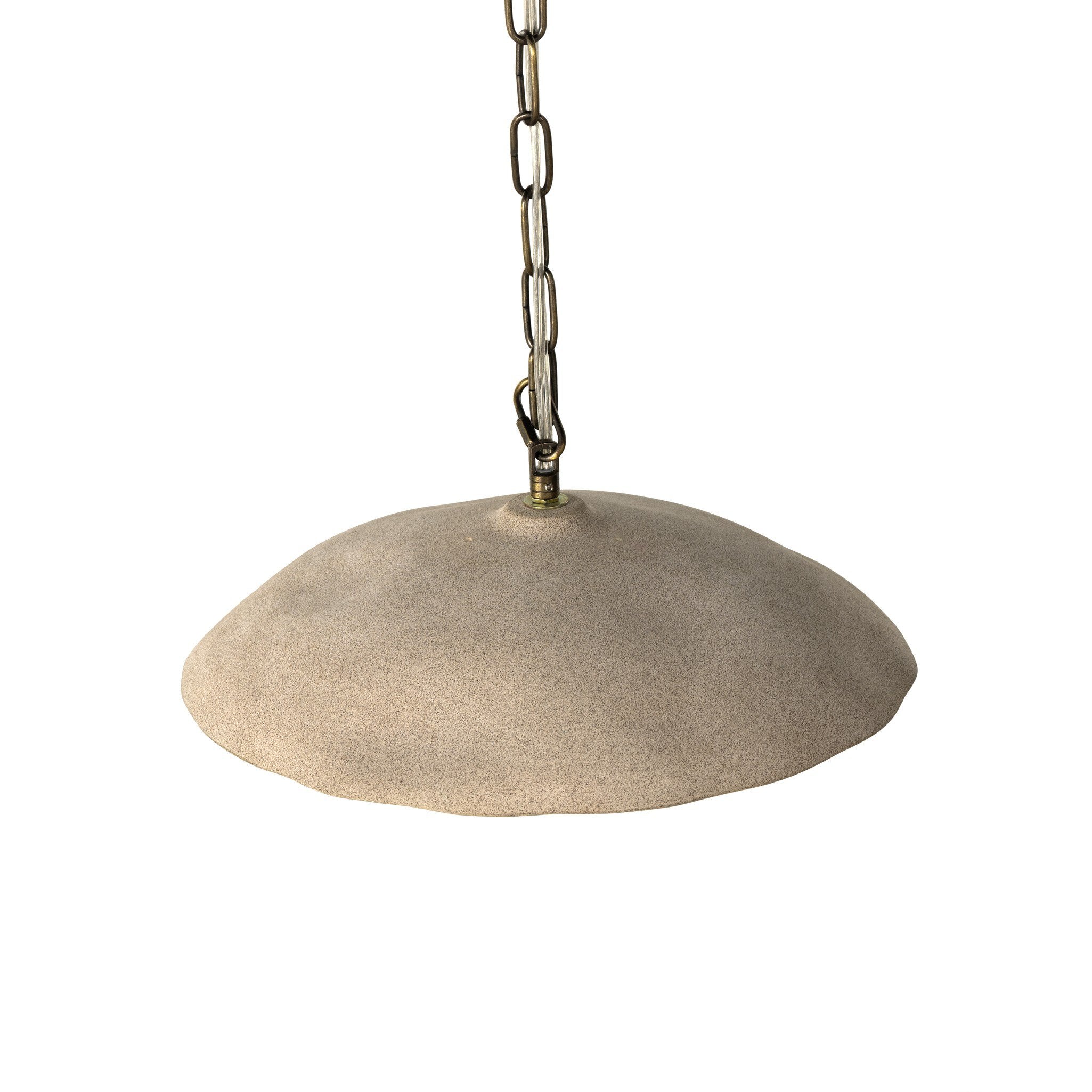 Organic Ceramic Pendant Light | Light Sand Porcelain