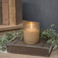 Champagne Dotted Glass 3D Flame Candle | 4"