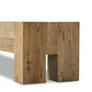 Abaso Large Accent Bench | Rustic Wormwood Oak