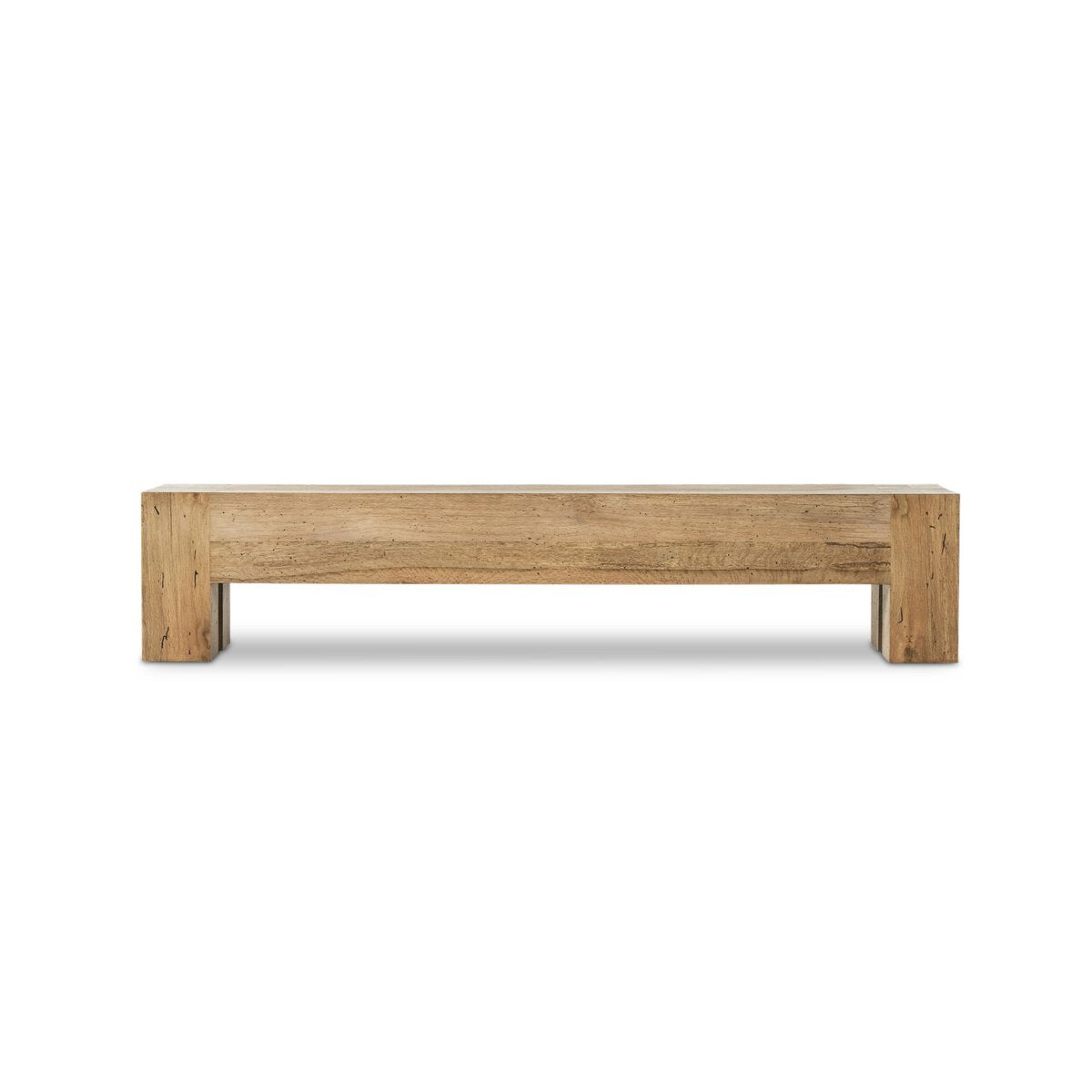 Abaso Large Accent Bench | Rustic Wormwood Oak