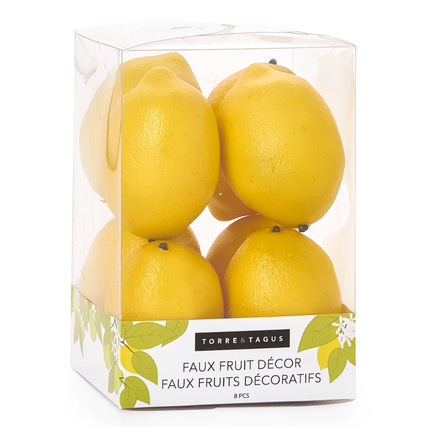 8 Piece Faux Fruit Set | Lemons