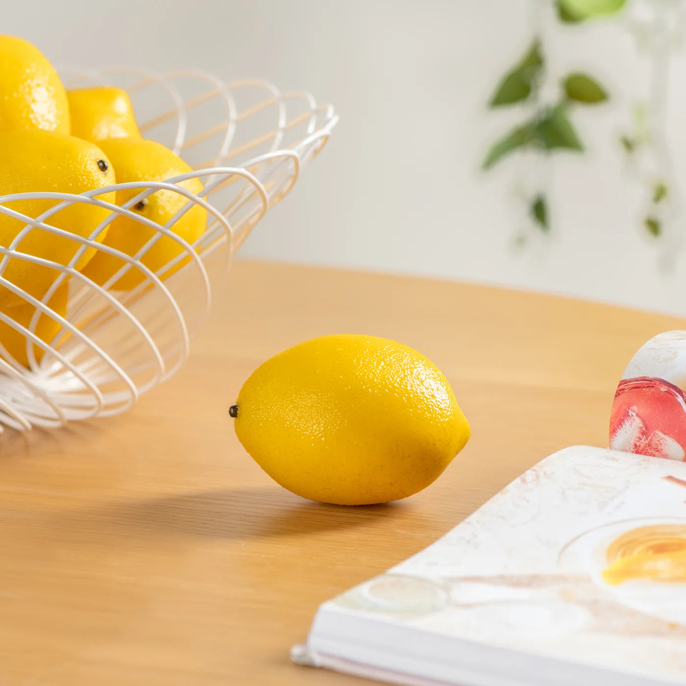 8 Piece Faux Fruit Set | Lemons