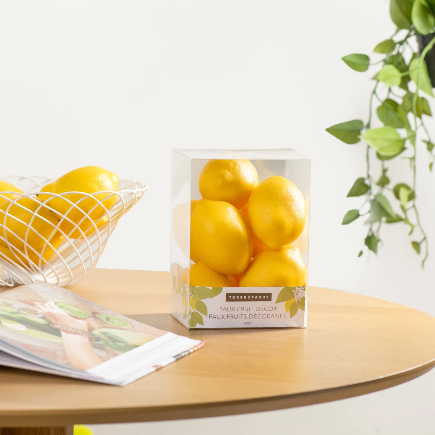 8 Piece Faux Fruit Set | Lemons