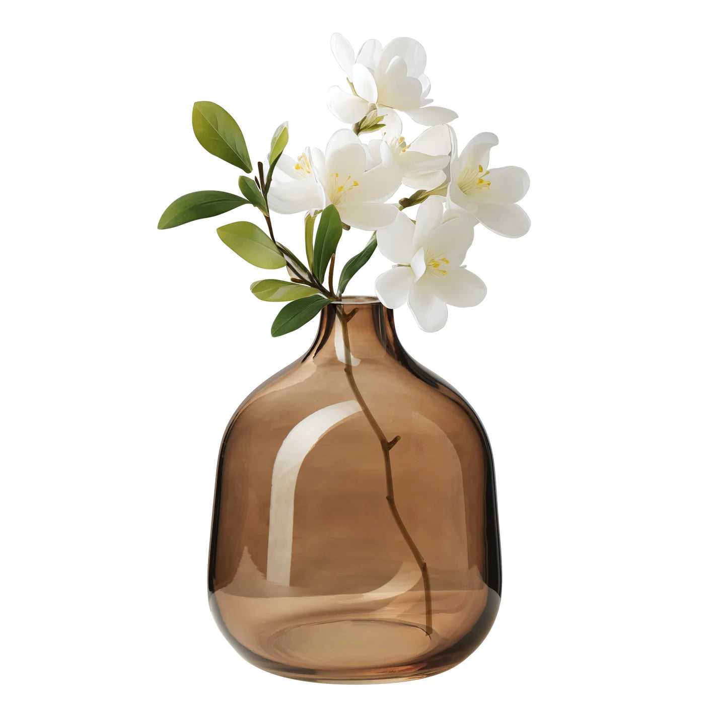 Belle Glass Bud Vase | Toasted Coconut