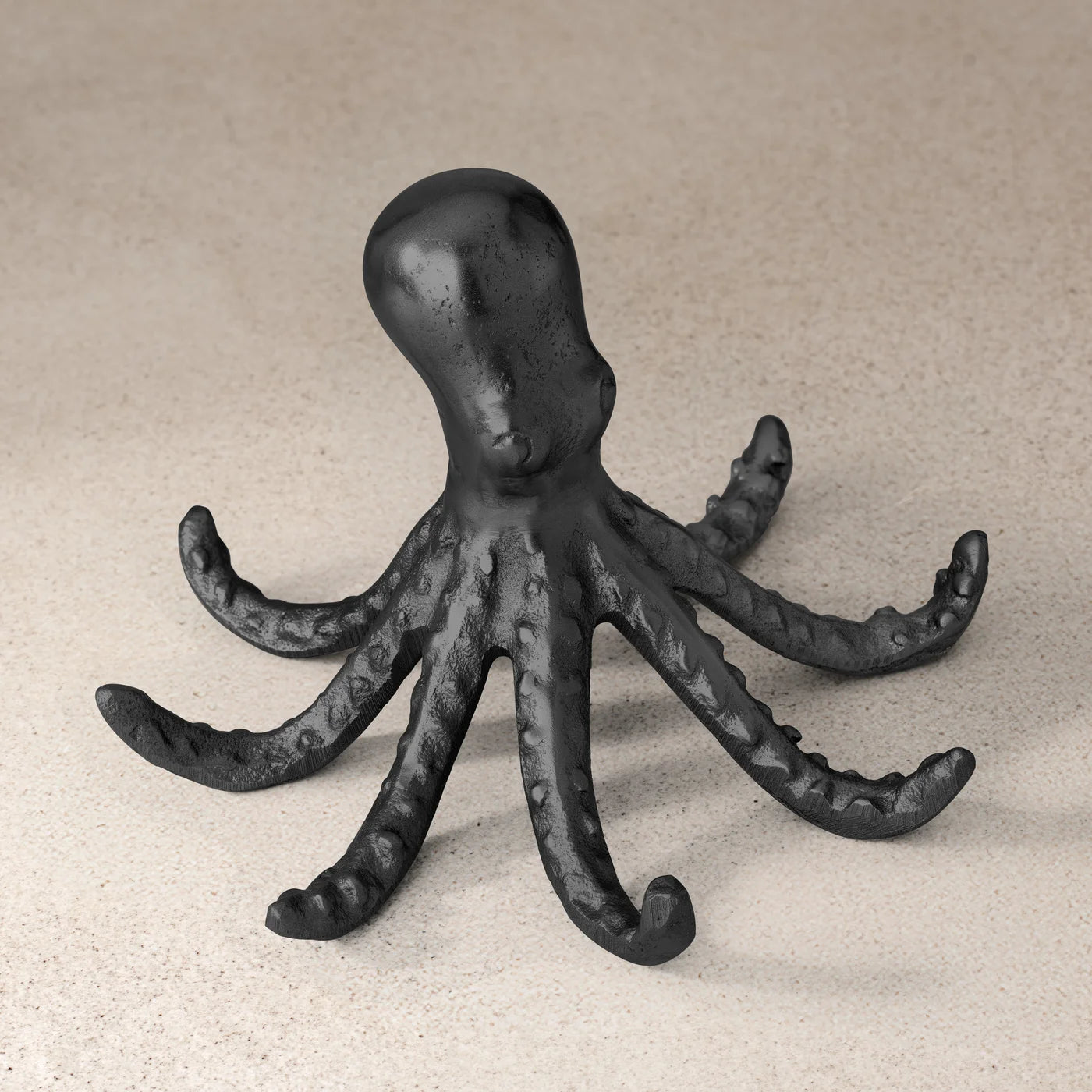 Octopus Sculpture | Matte Black