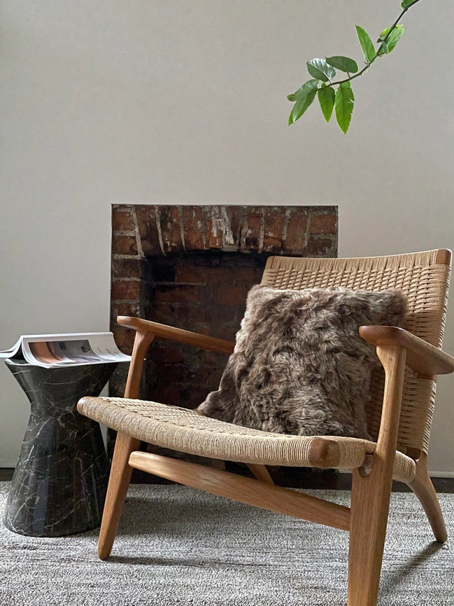 Shorn Brown Icelandic Sheepskin Pillow