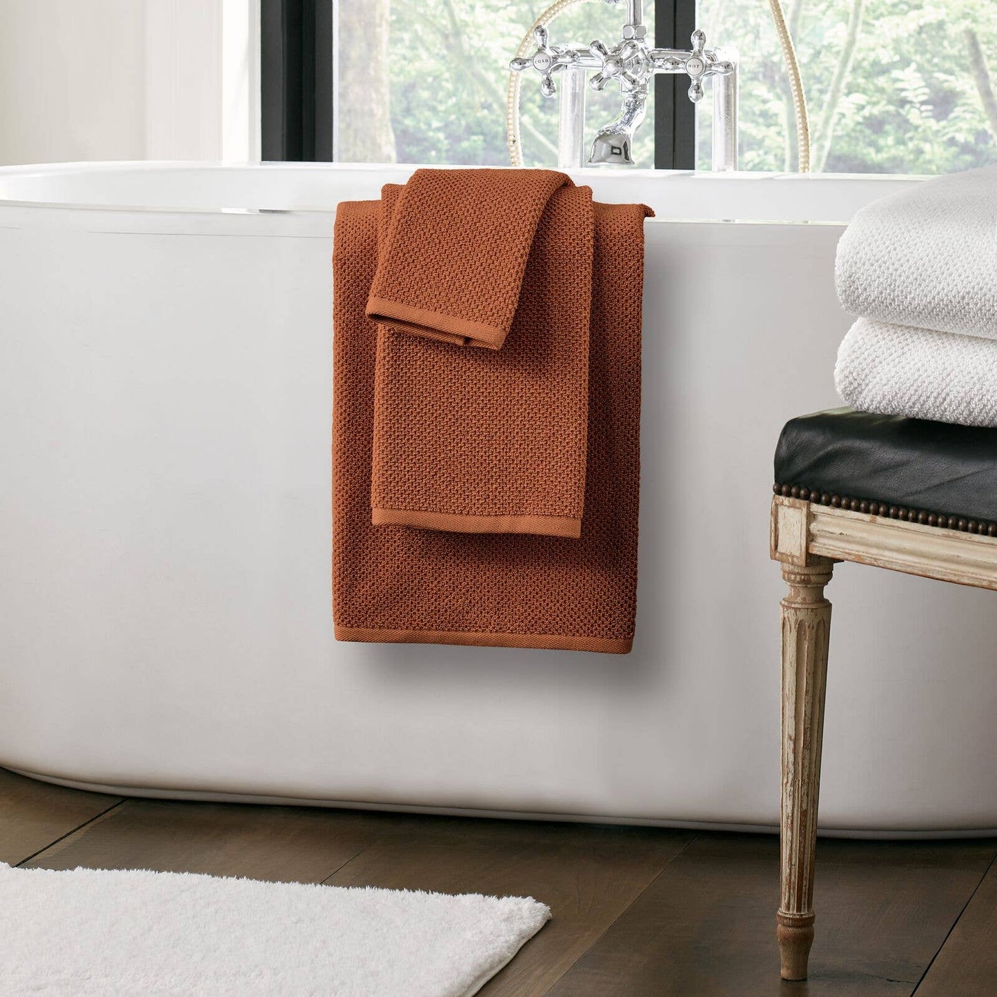 Rust 6Pc Bath Towel Set | Nate Home by Nate Berkus