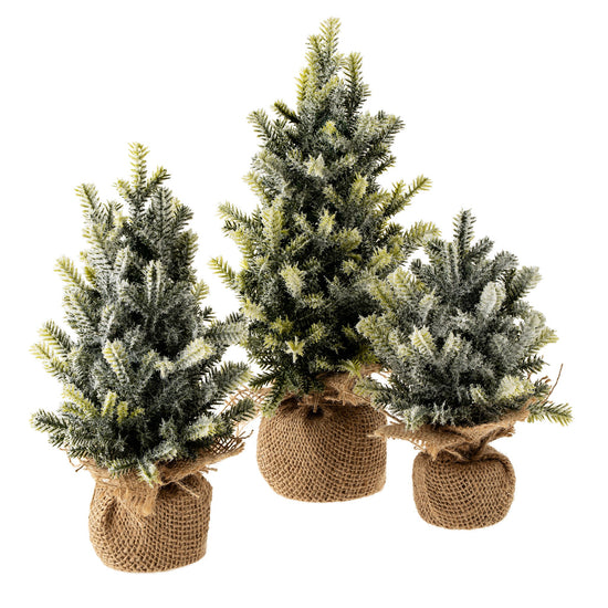 Faux Frosted Pine Tabletop Tree | Small