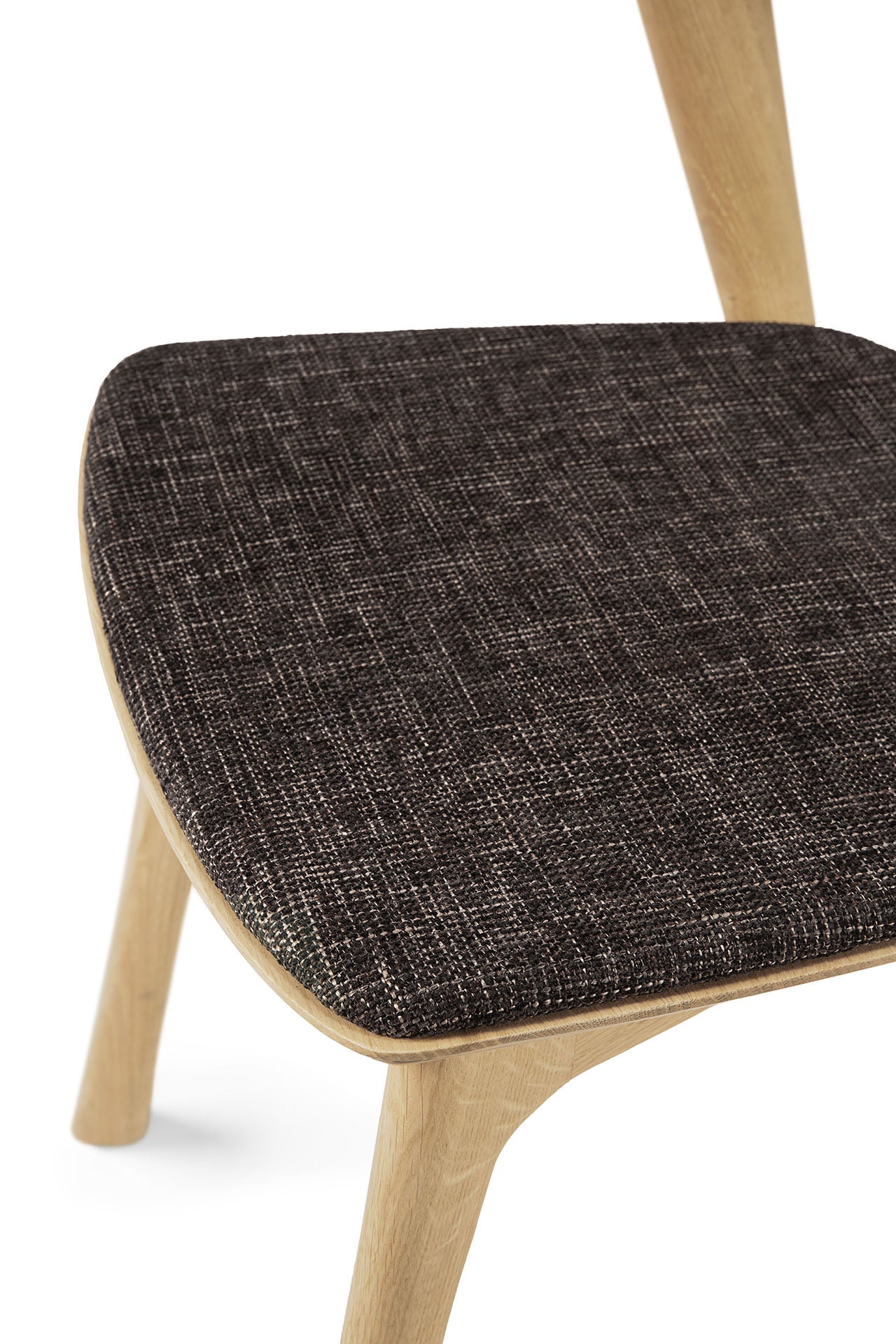 Bok Dining Chair by Alain Van Havre | Oak | Dark Brown Upholstery