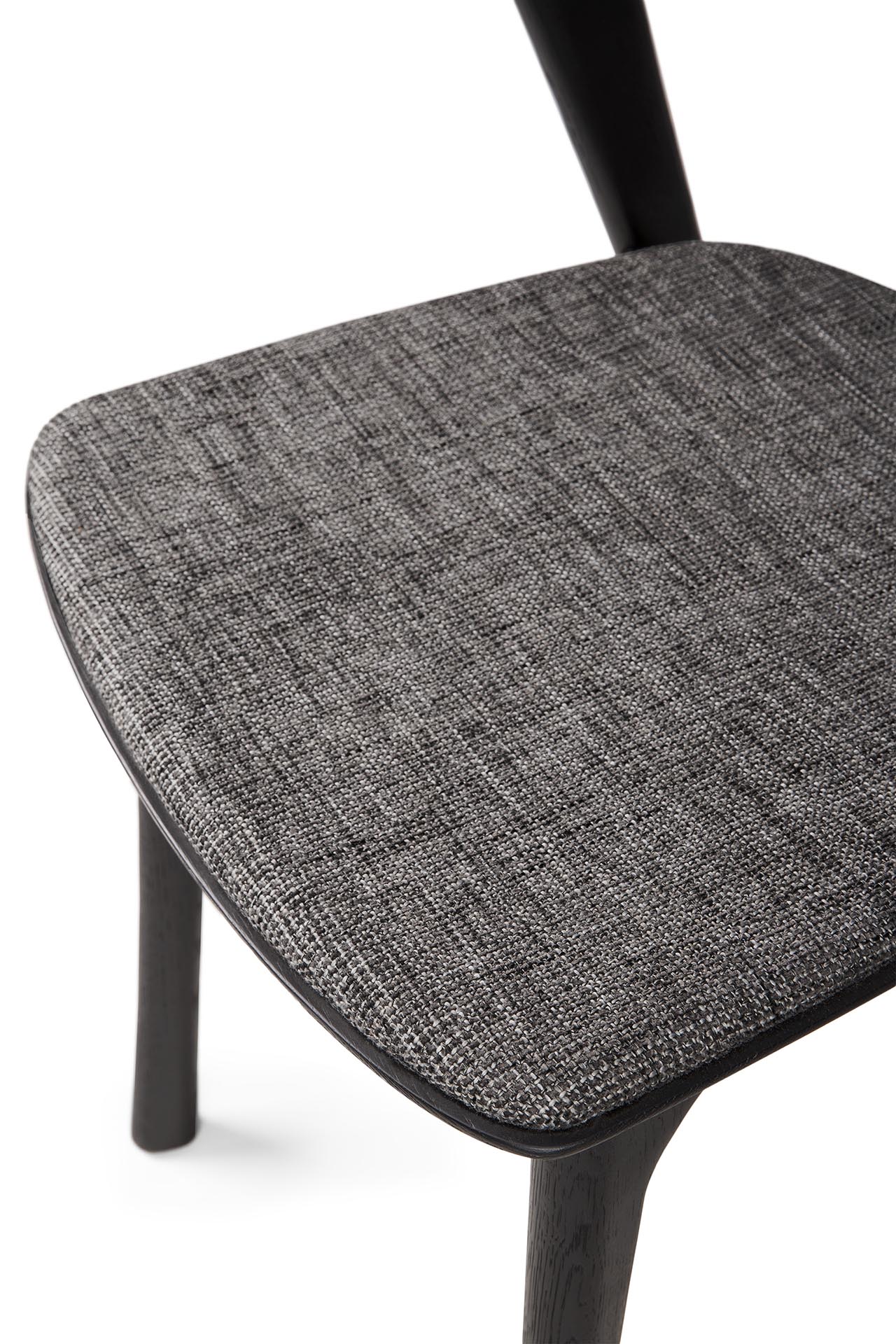 Bok Dining Chair by Alain Van Havre | Oak Black | Grey Uhpolstery