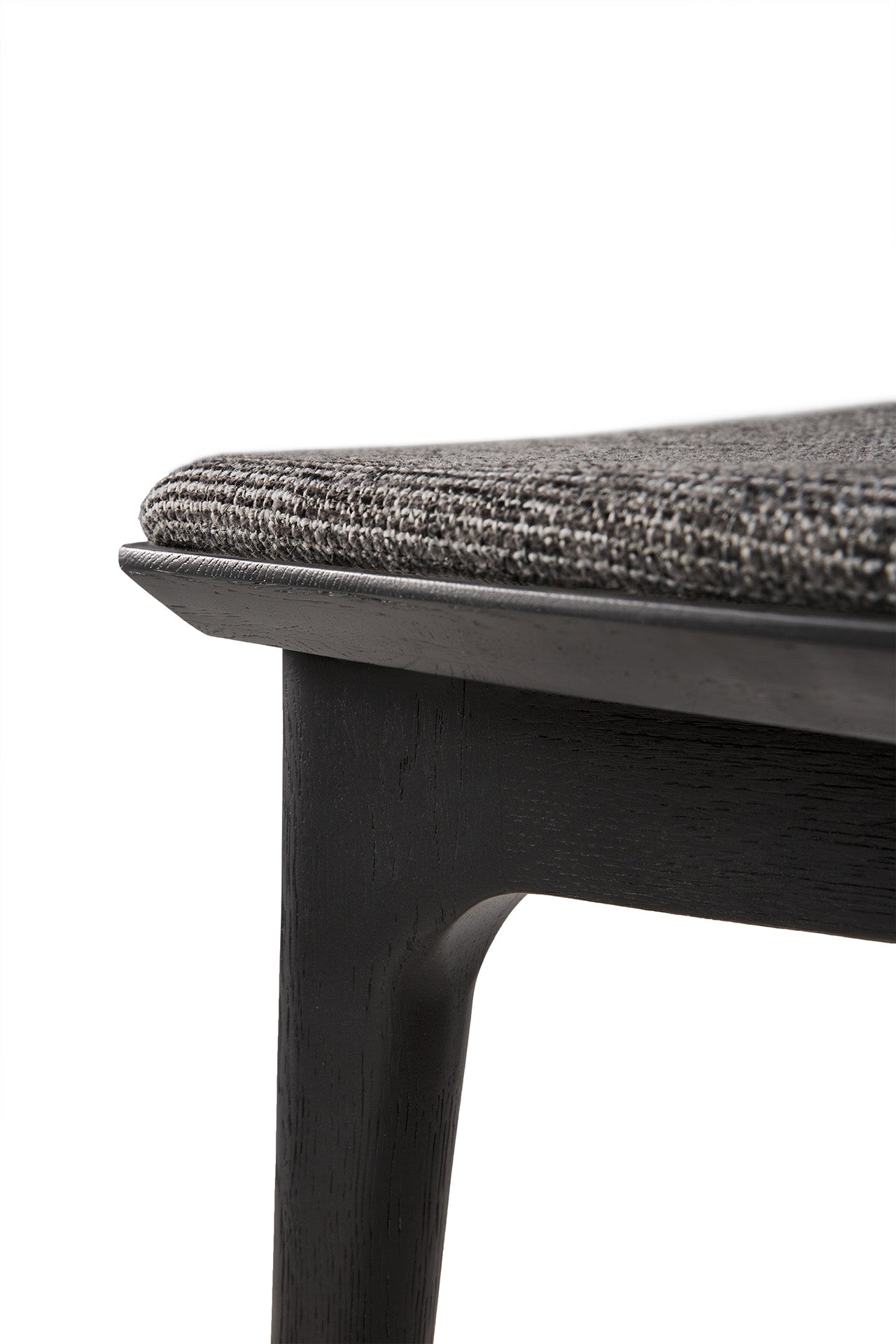 Bok Dining Chair by Alain Van Havre | Oak Black | Grey Uhpolstery